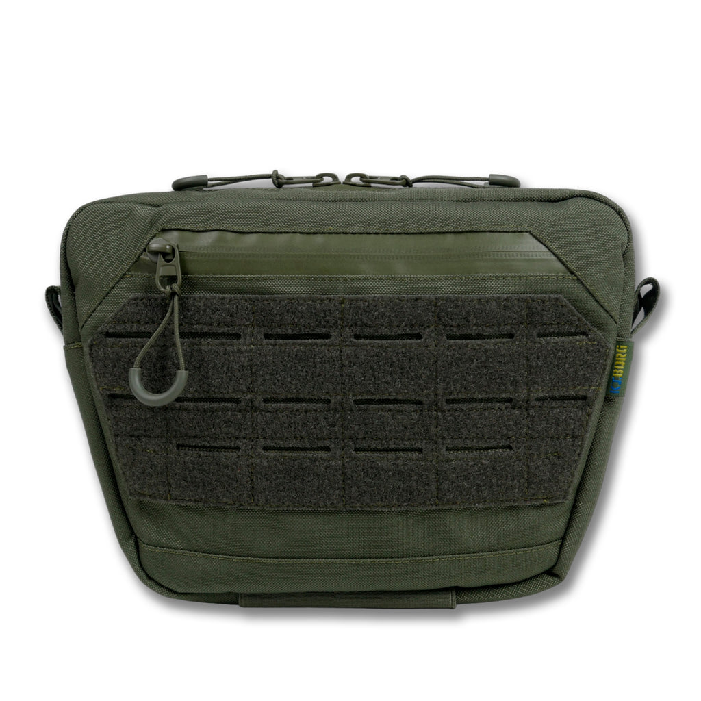 Сумка-напашник XL з балістичним пакетом 1 клас захисту Kiborg GU Сordura Khaki