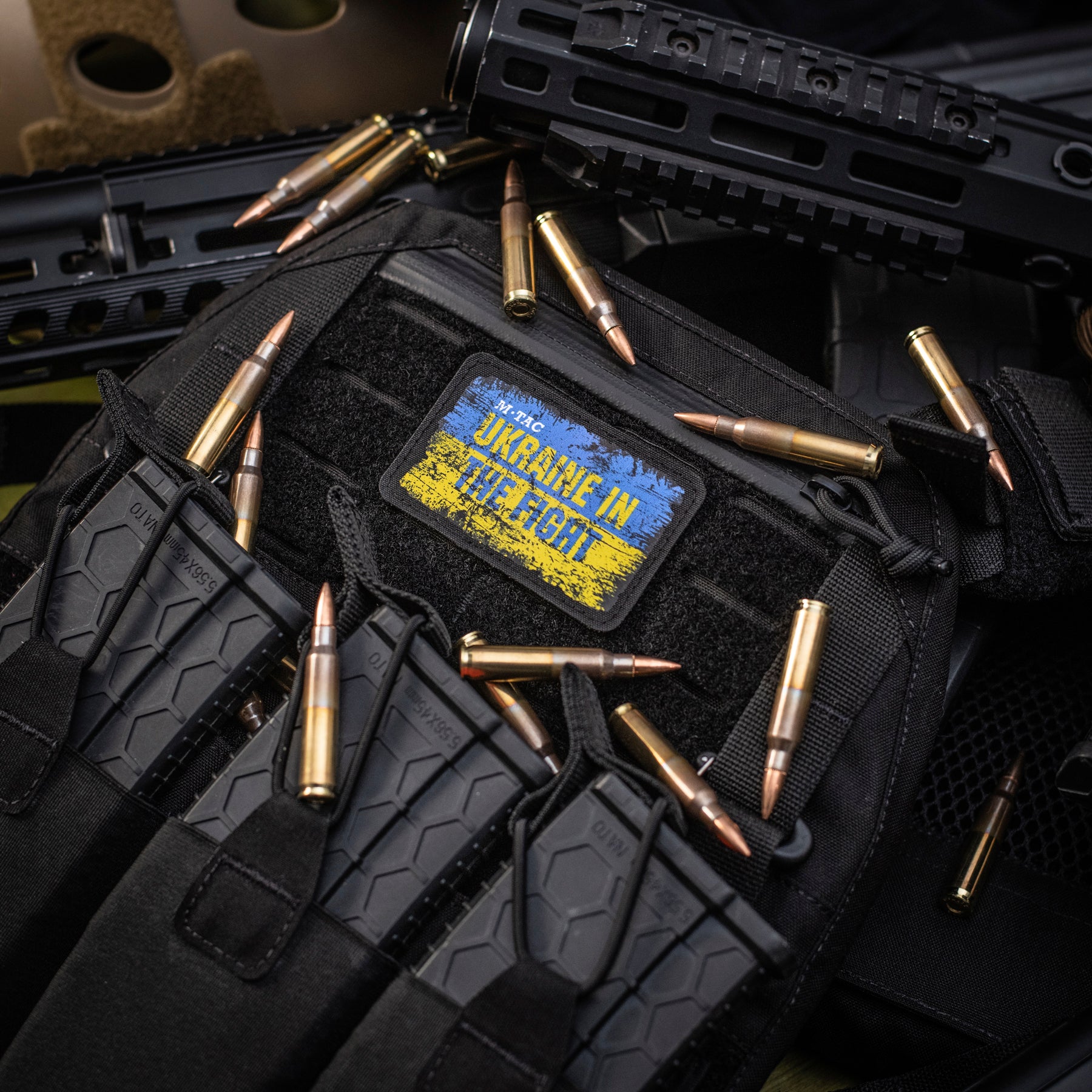 M-Tac нашивка Ukraine in the Fight (80х50 мм)