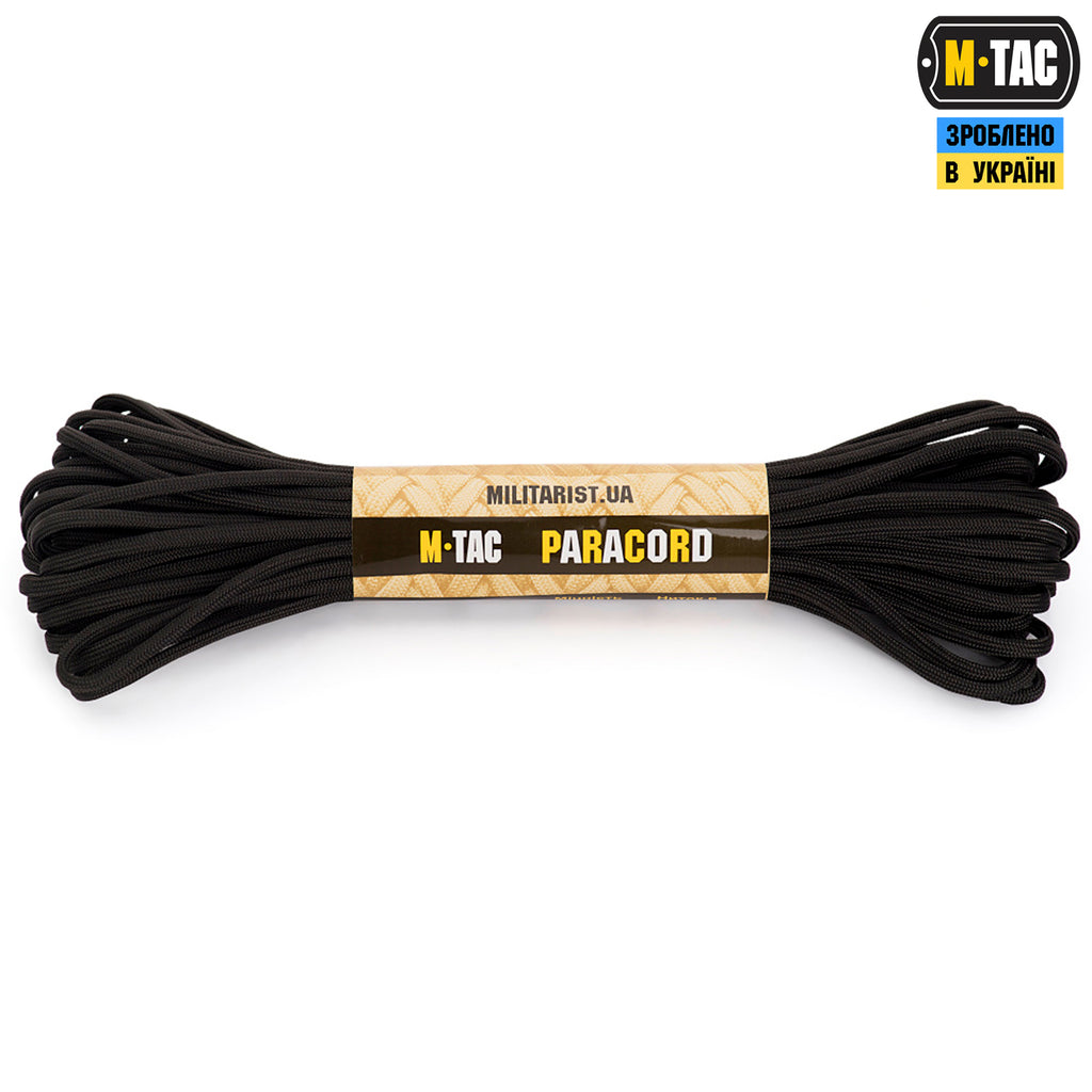 M-Tac паракорд 550 type III Black 15м
