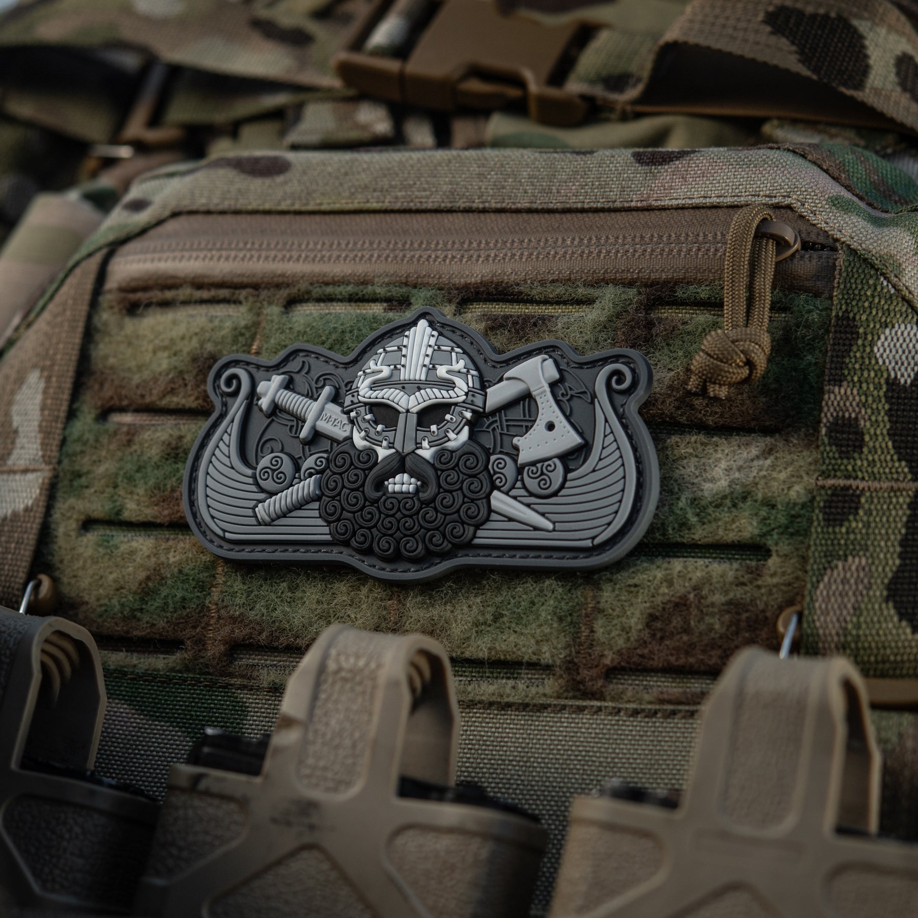 M-Tac нашивка Viking’s Drakkar Black/Grey