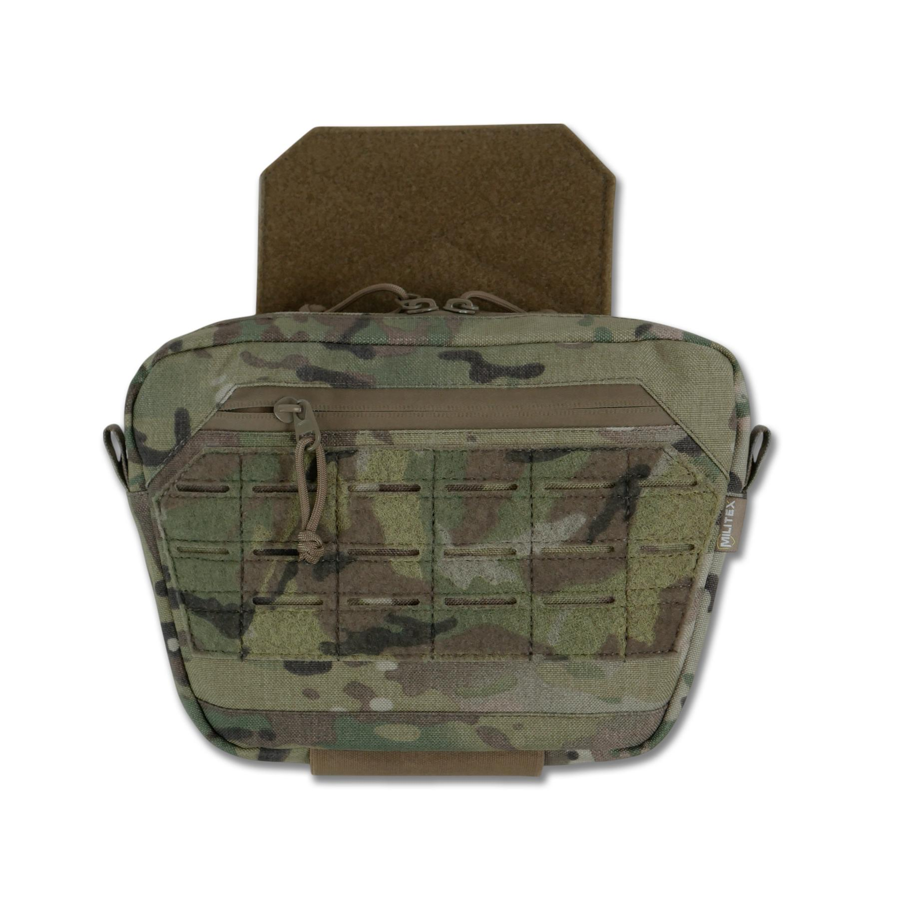 Комплект сумка-напашник M Мультикам + балістичним захистом 2 класу Cordura original USA Militex