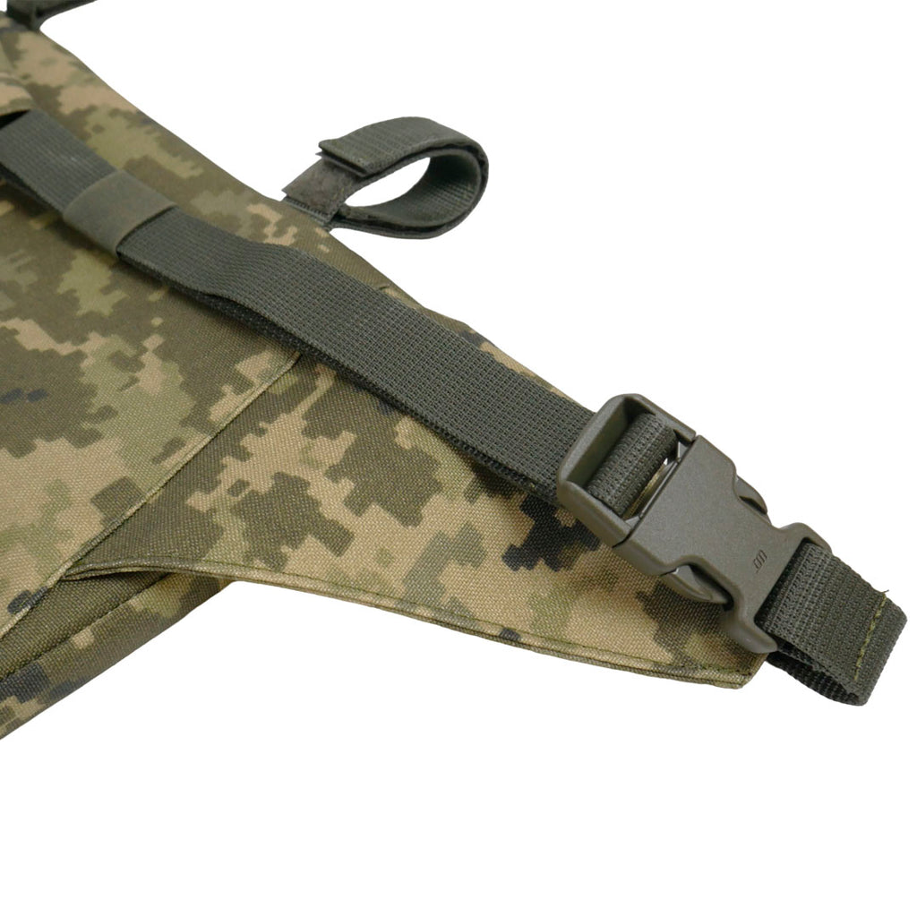 Каремат-сидушка Kiborg з балістичним пакетом 1 клас захисту Militex 20mm Cordura Pixel