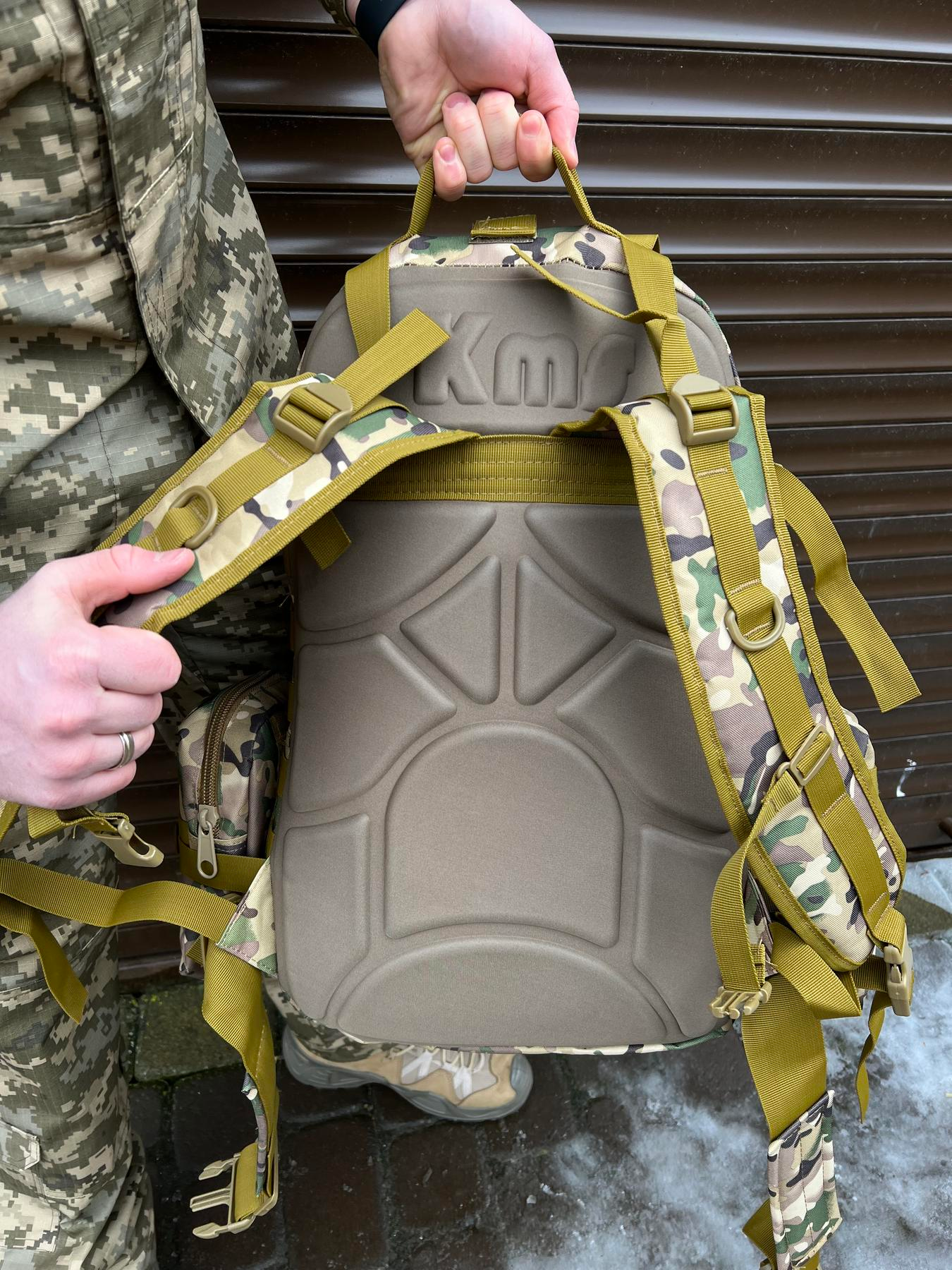 Військово-тактичний рюкзак Molle Assault 55 L+ 3 органайзери Мультикам