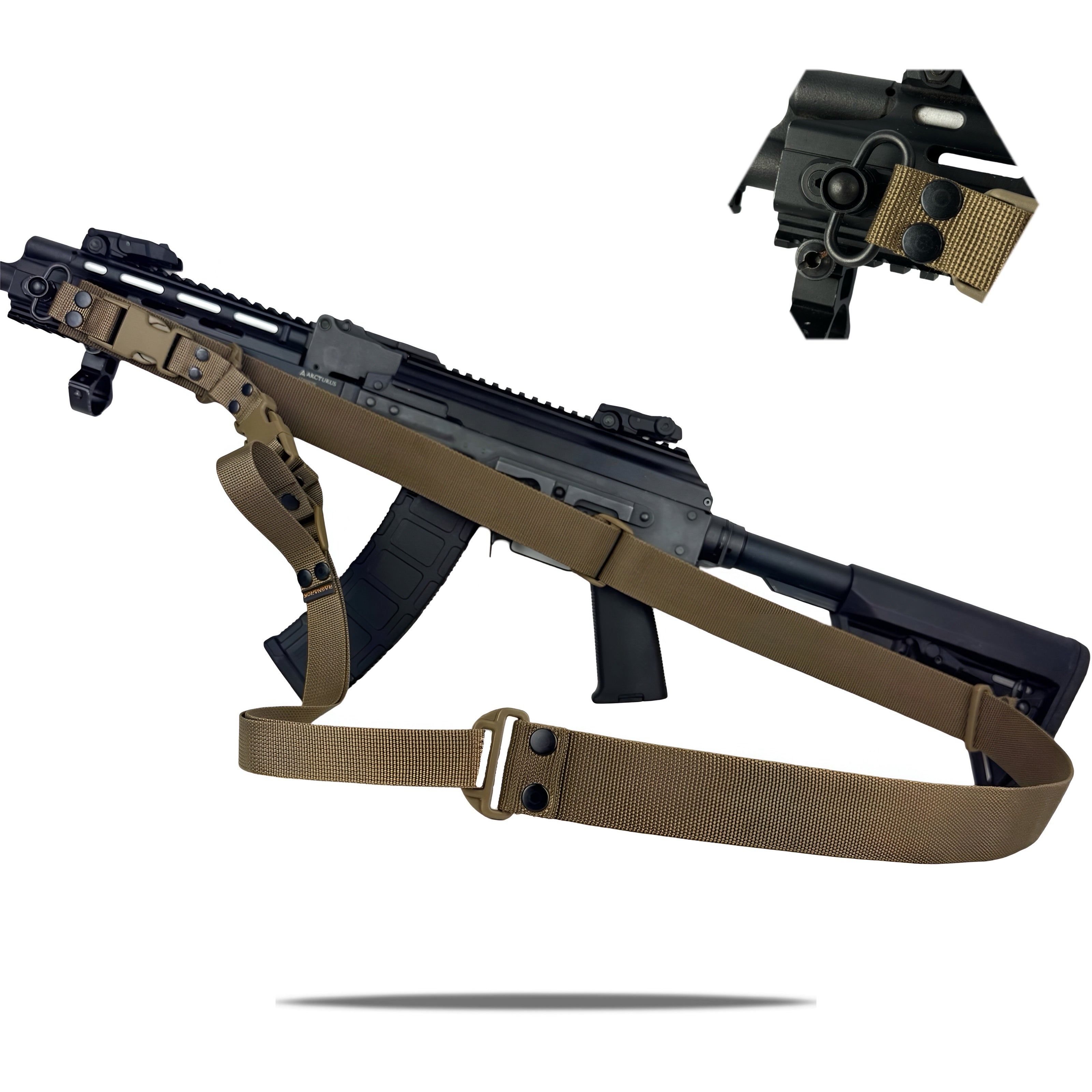 Ремінь збройовий триточковий RAGNAROK "Hel" Gen.II QD Койот