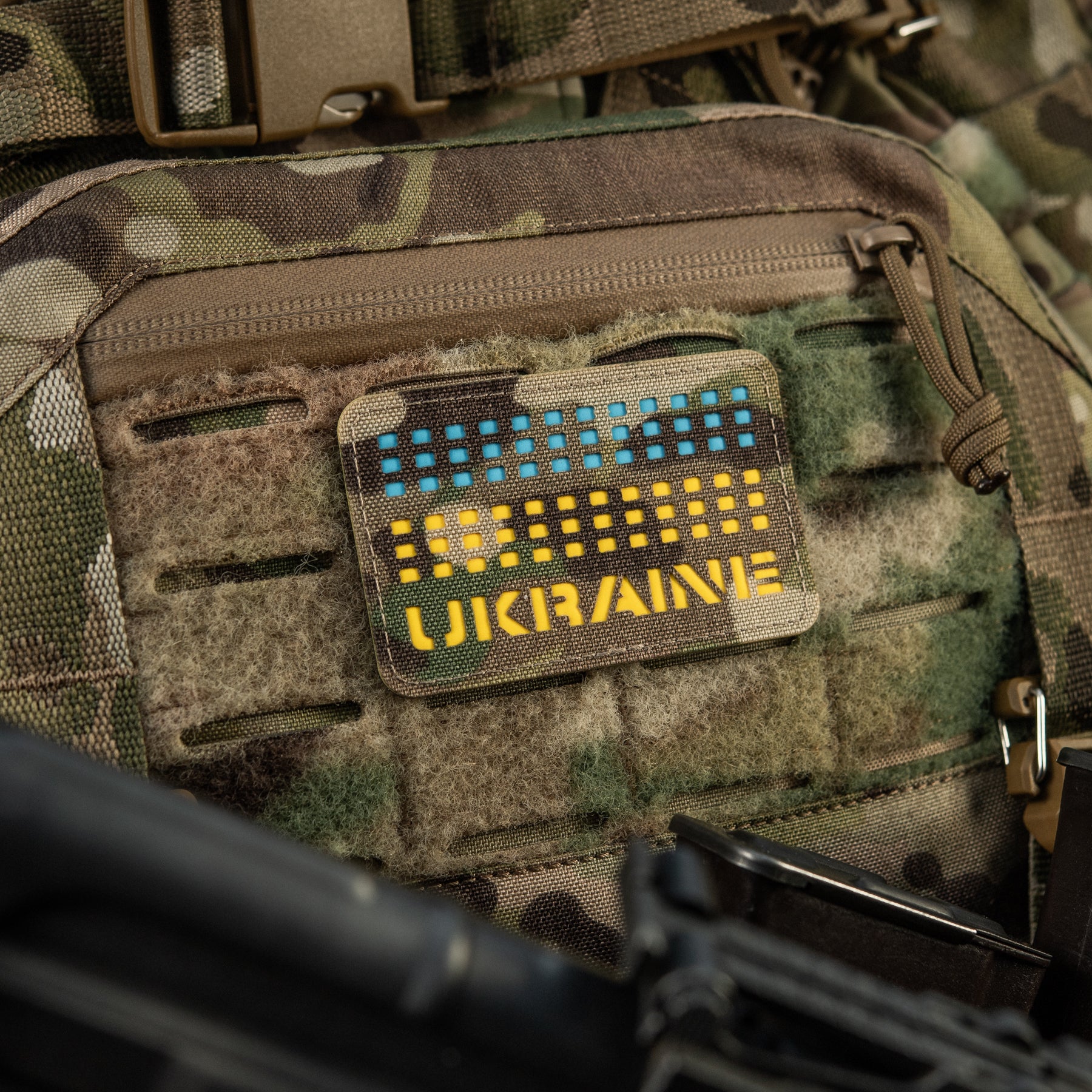 M-Tac нашивка Ukraine Laser Cut Multicam/Yellow/Blue/GID