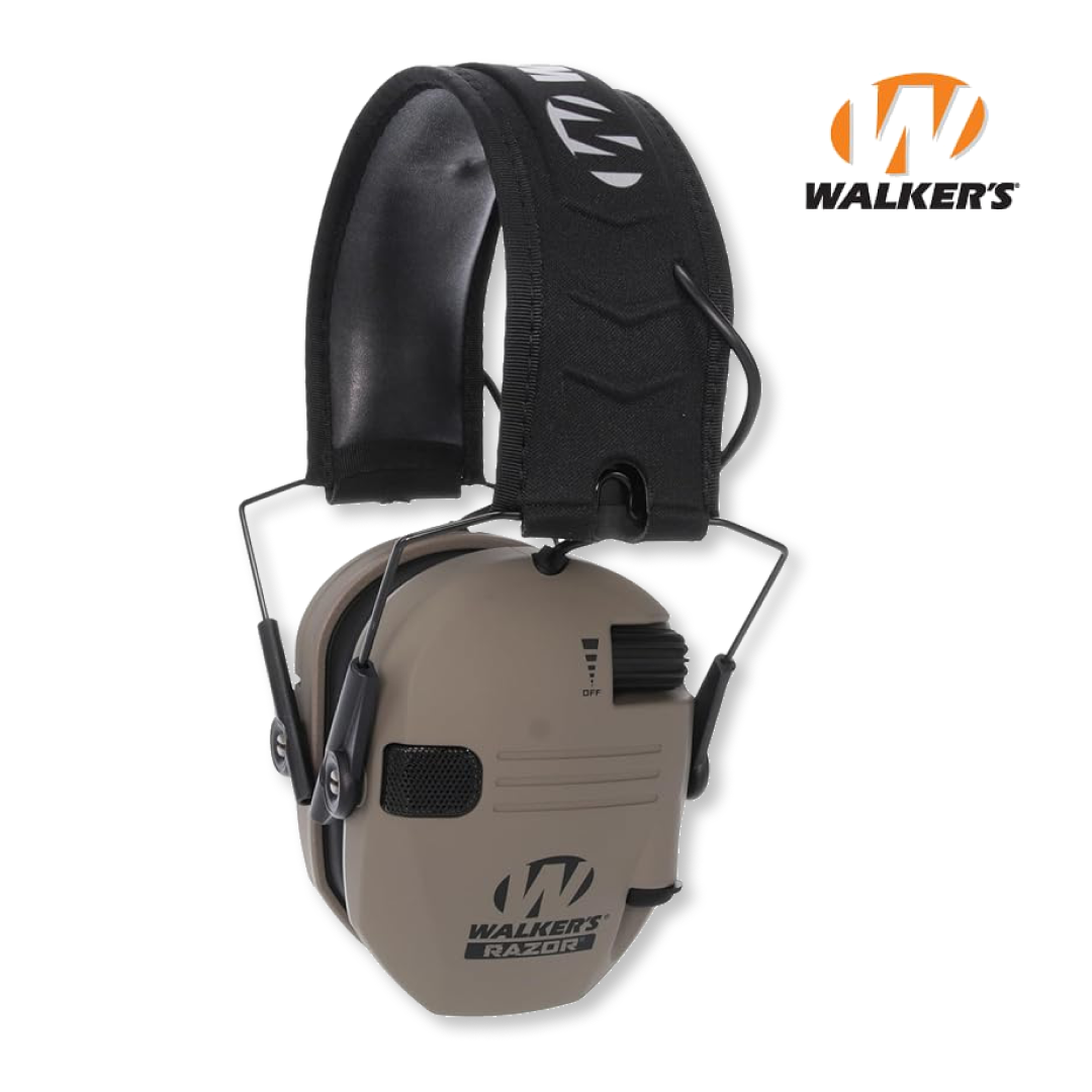 Шумоподавляючі активні навушники Walker's Razor Slim Original FDE Пісочний