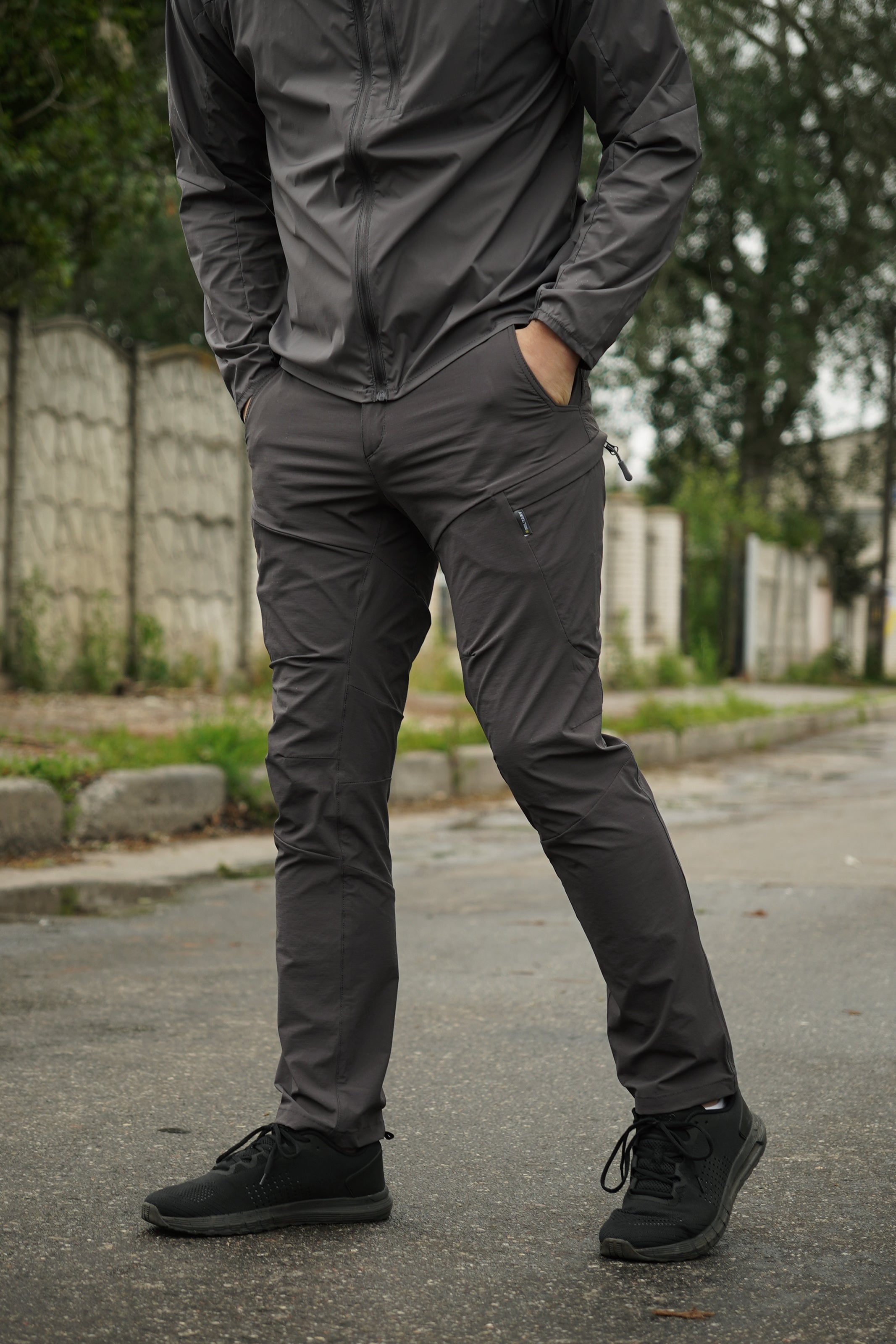 Штани стрейч BR Flex Shadow сірі-S
