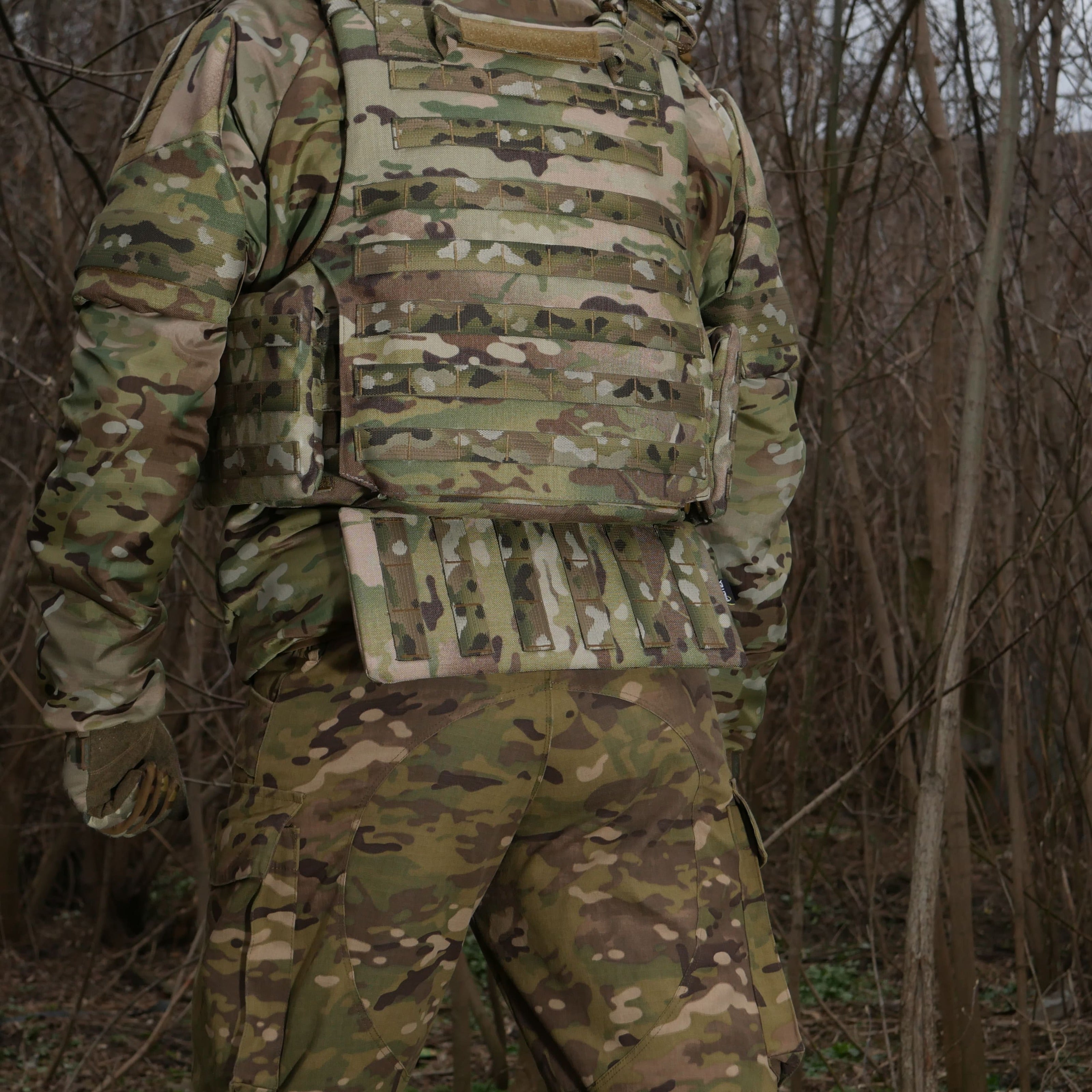 Захист попереку з балістичним пакетом 1 клас захисту Militex cordura USA Multicam