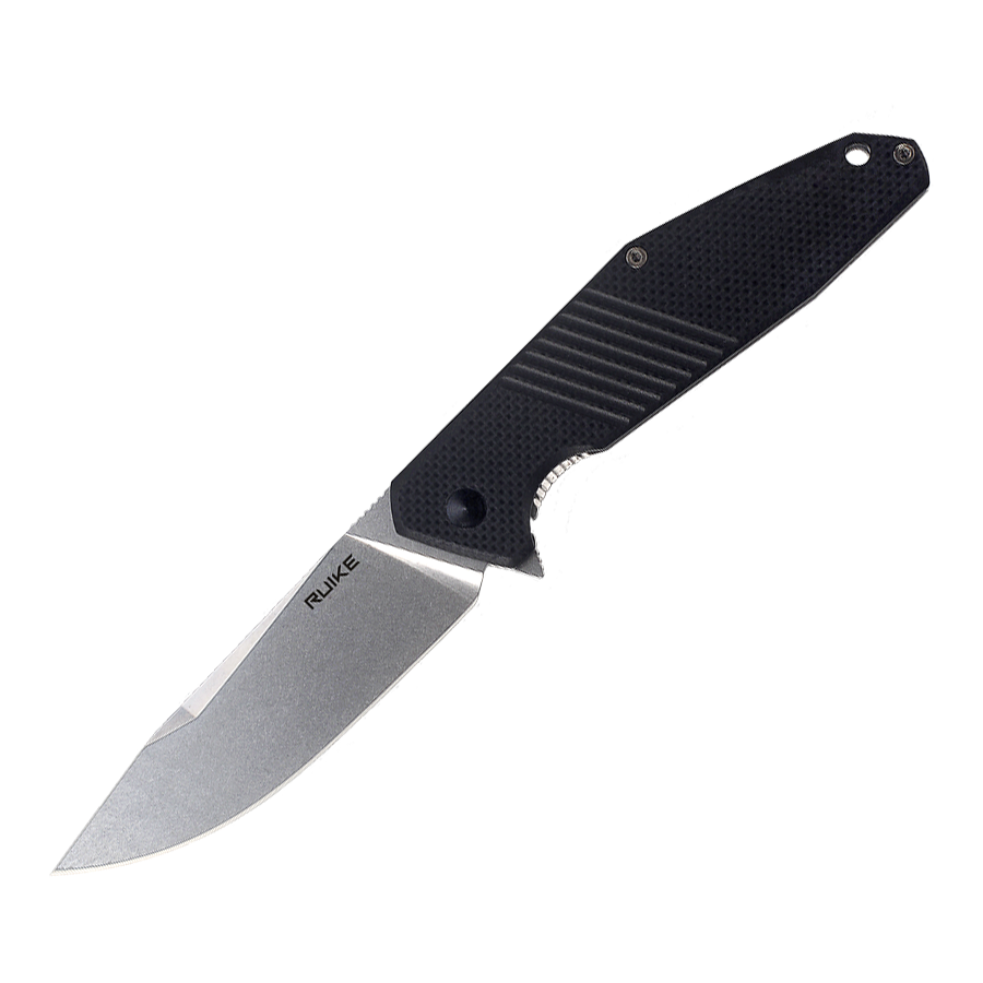 Ніж складаний туристичний Ruike D191-B, (9.2 см) 8Cr13Mov / G10 + steel 420 чорний