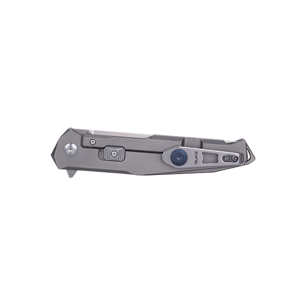 Ніж складаний туристичний Ruike M108-TZ, (8.8 см) steel 154СМ / TC4 (титан) сірий
