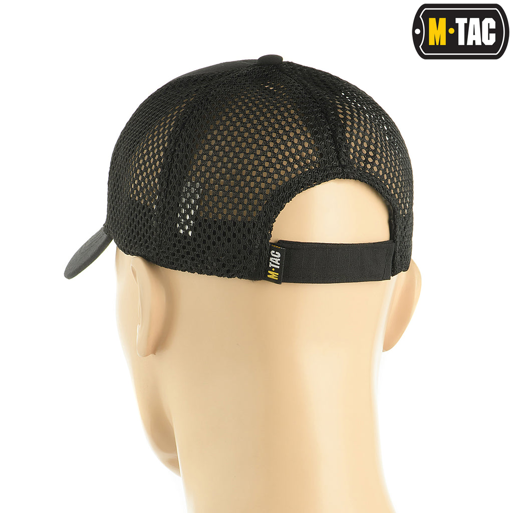 M-Tac бейсболка з сіткою Flex ріп-стоп Black