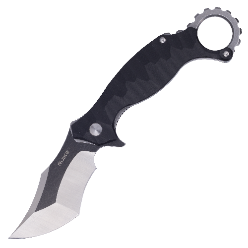 Ніж складаний кишеньковий Ruike P881-B1, (7.6 см) 14C28N / G10 чорний