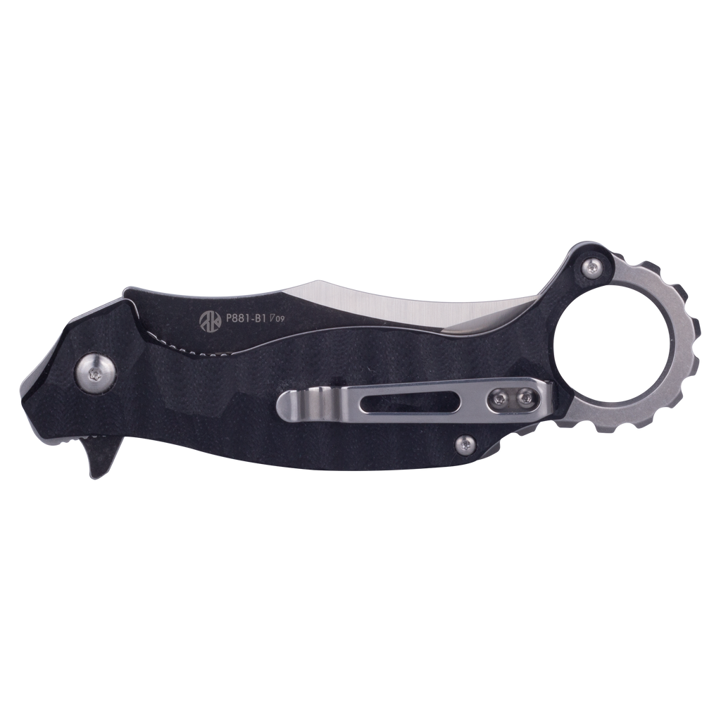 Ніж складаний кишеньковий Ruike P881-B1, (7.6 см) 14C28N / G10 чорний