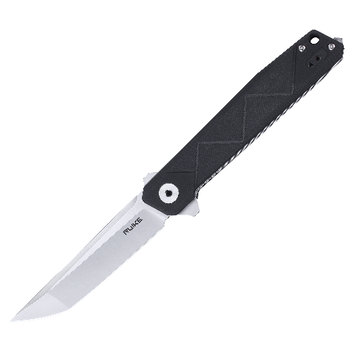 Ніж складаний туристичний Ruike P127-B, (9.1 см) 14C28N / G10 + steel 420 чорний