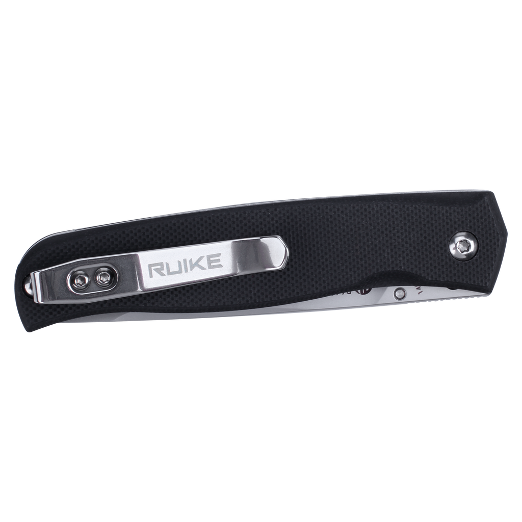 Ніж складаний кишеньковий Ruike P661-B, (7.4 см) 14C28N / G10 чорний