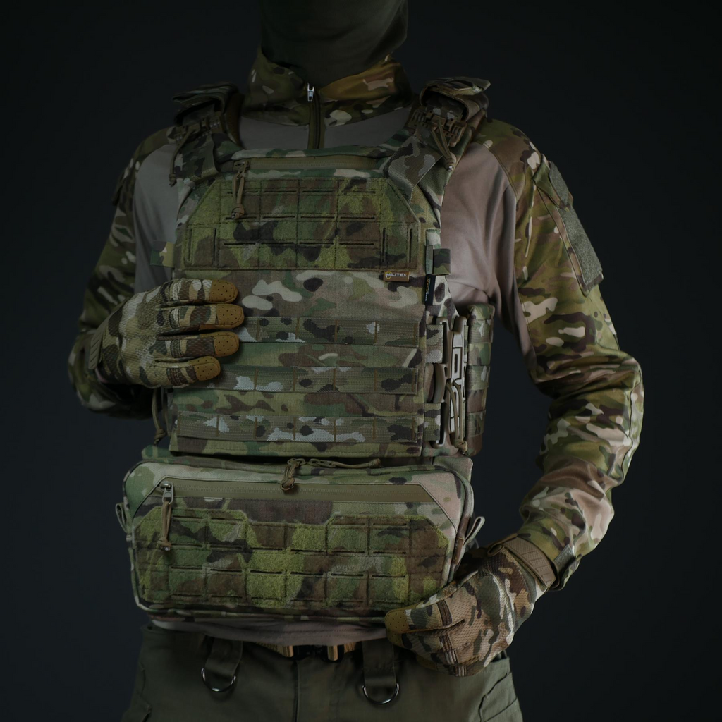 Підсумок під захист живота Militex Мультикам з Cordura original USA (L) з балістичним захистом 2 класу