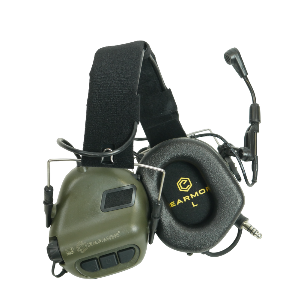 Комплект активні навушники Earmor M32X MOD4 + кріплення «чебурашки»