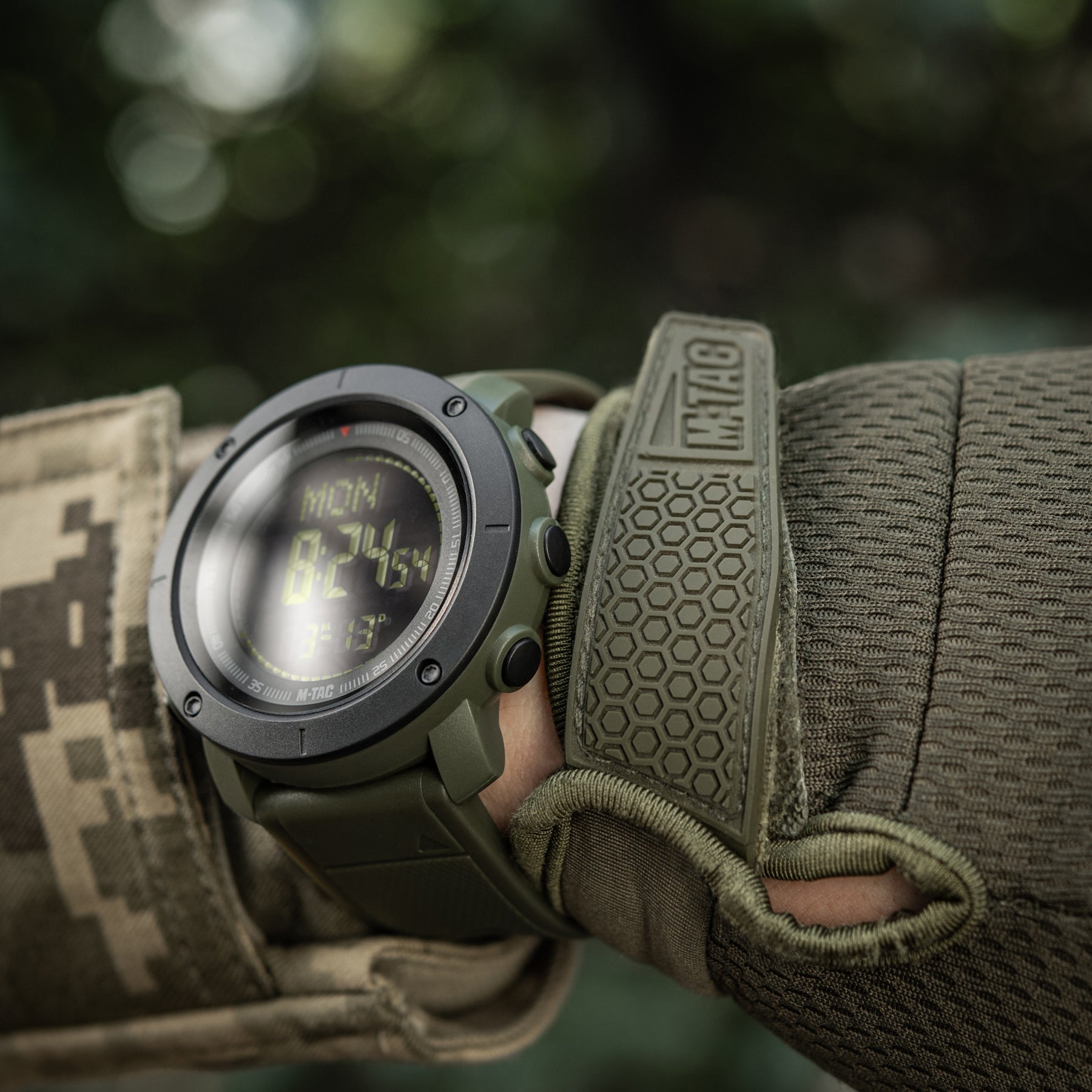 M-Tac годинник тактичний з компасом 2095 Army Green