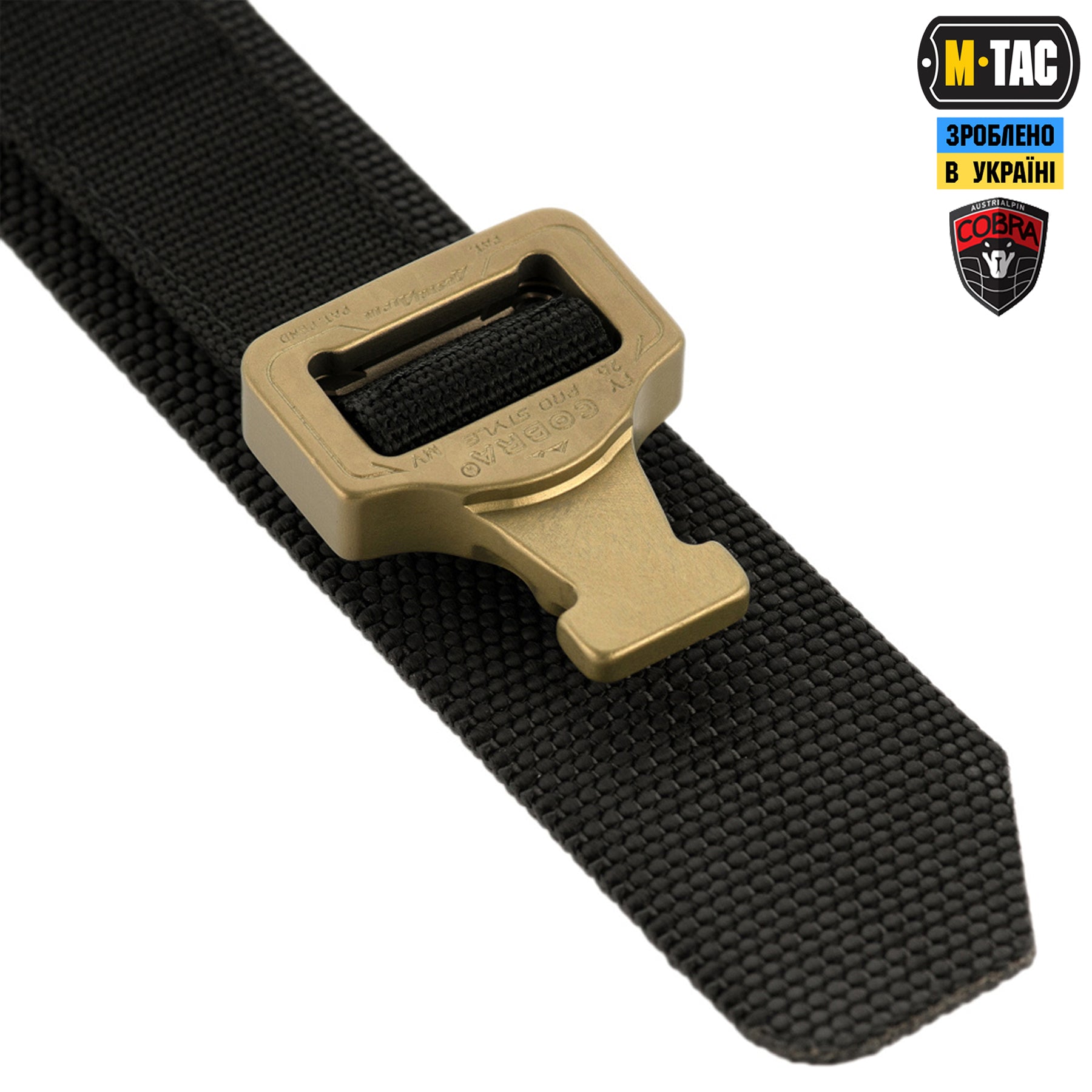 M-Tac ремінь Cobra Buckle Tactical Belt Black