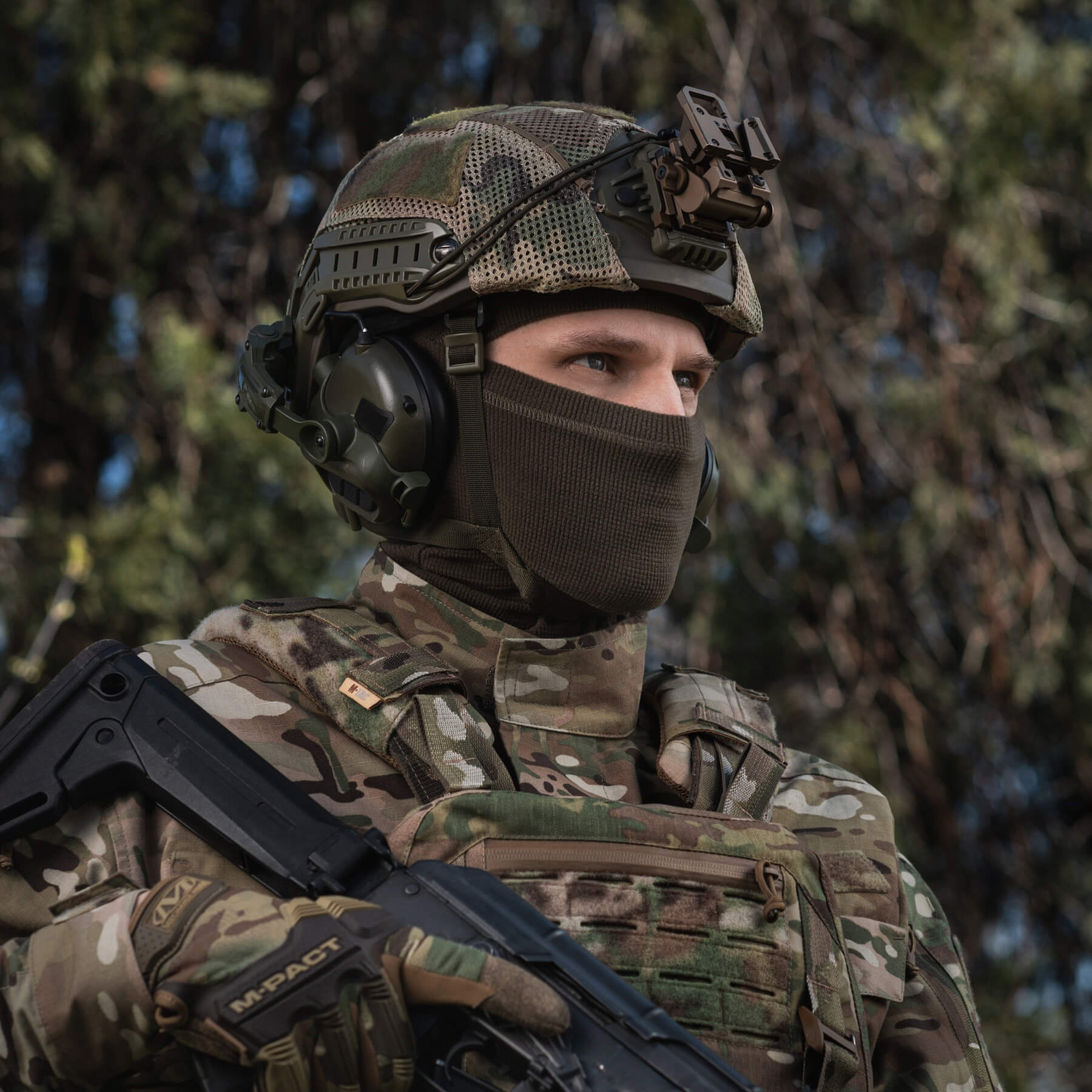 M-Tac балаклава-ніндзя Basic мікрофліс ріп-стоп Dark Olive