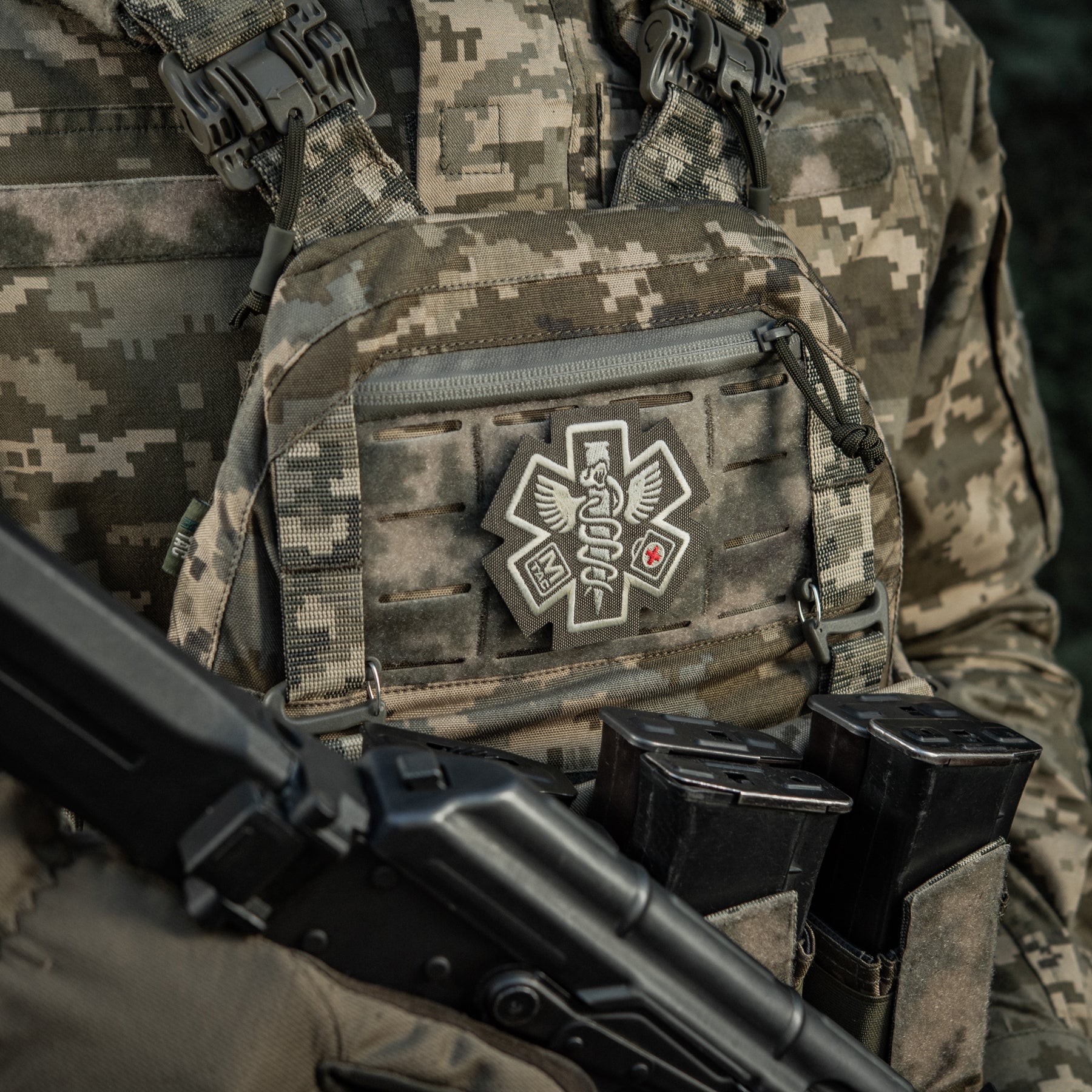 M-Tac нашивка Paramedic (вишивка) Ranger Green