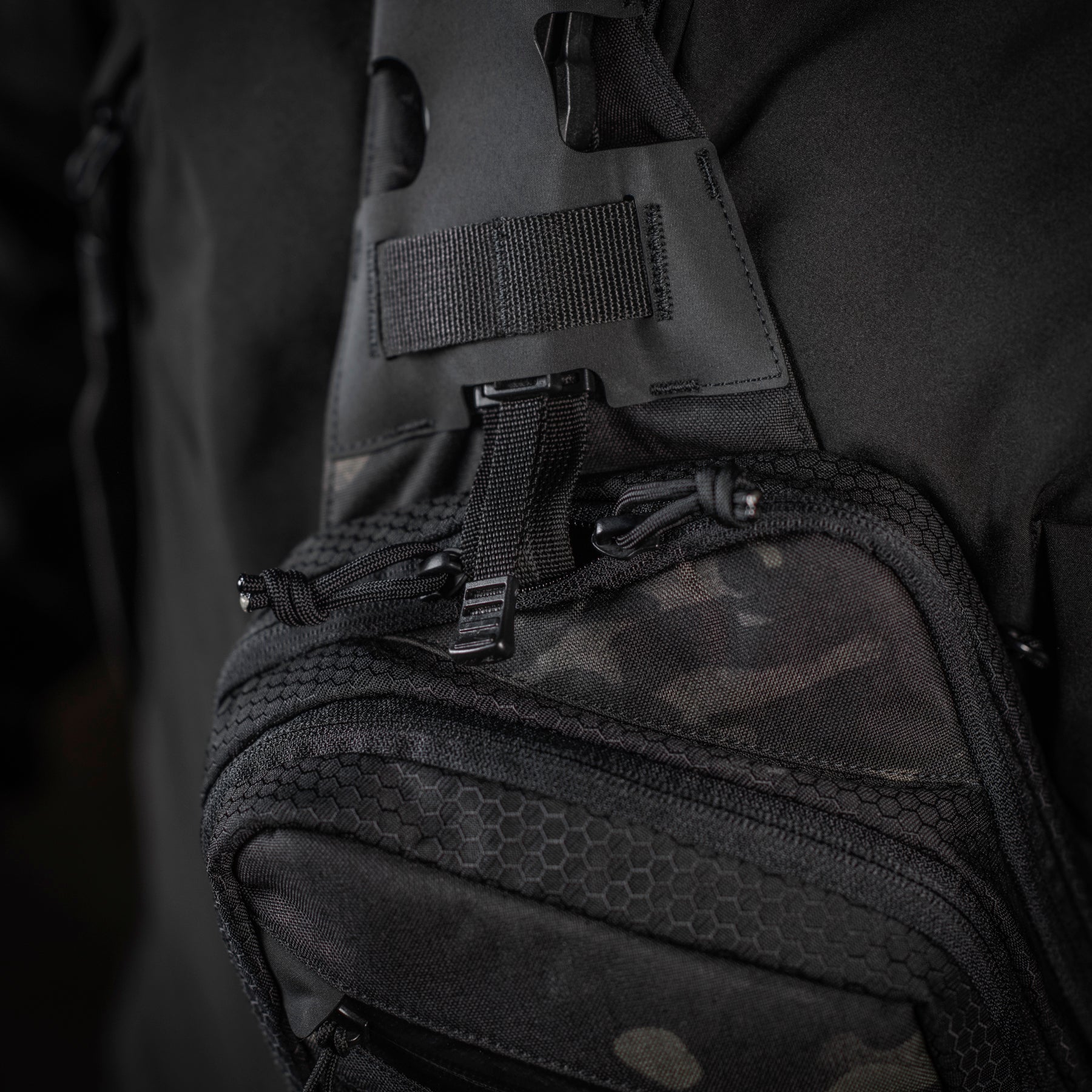 M-Tac сумка Sling Pistol Bag Elite Hex з липучкою Multicam Black/Black