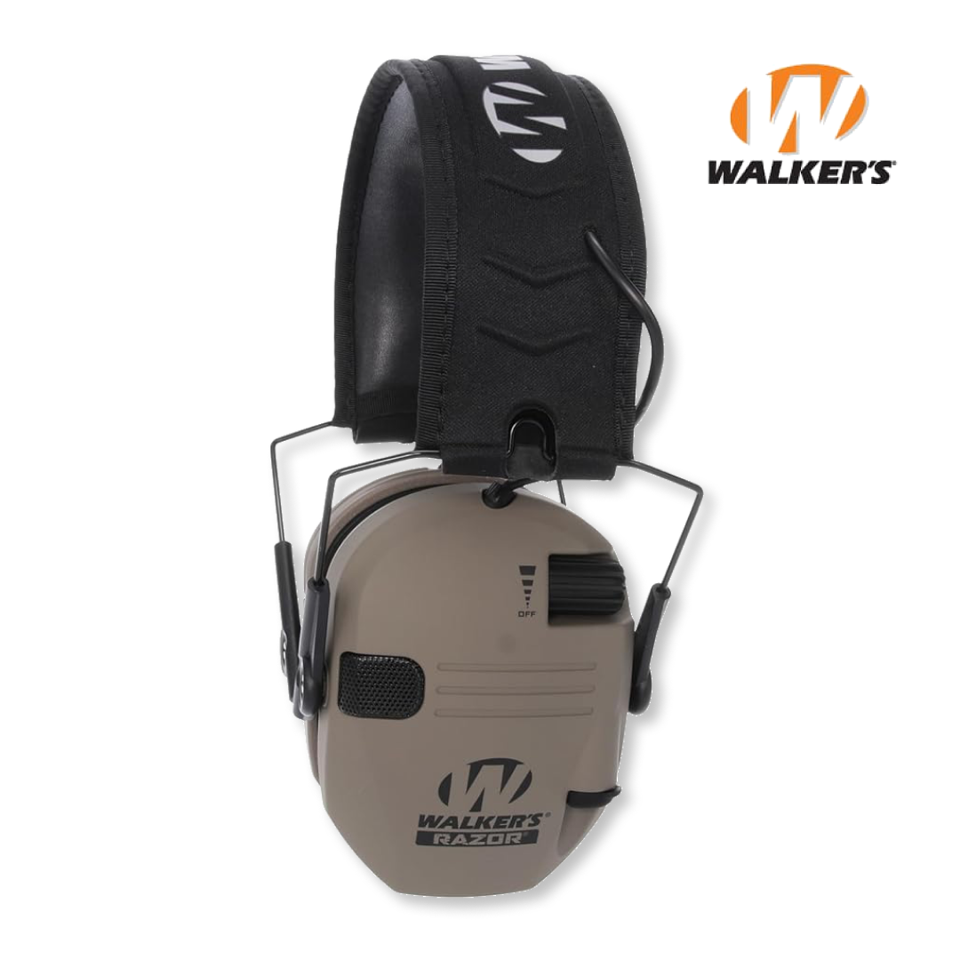 Шумоподавляючі активні навушники Walker's Razor Slim Original FDE Пісочний