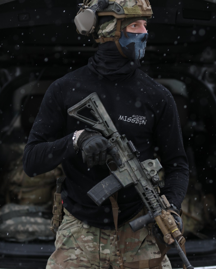 Лонгслів SUICIDE MISSION чорний