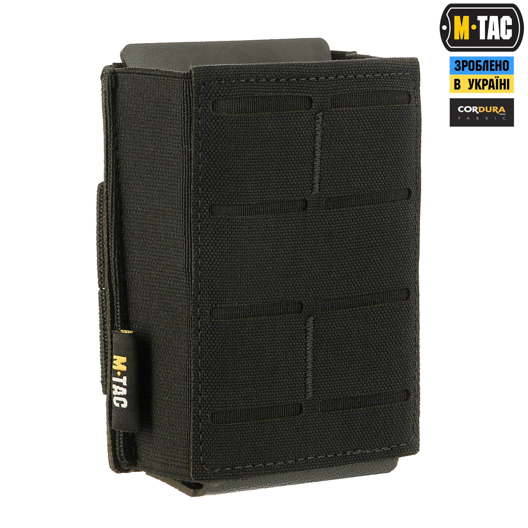 M-Tac підсумок для магазина на гумці (10 см) Laser Cut Black