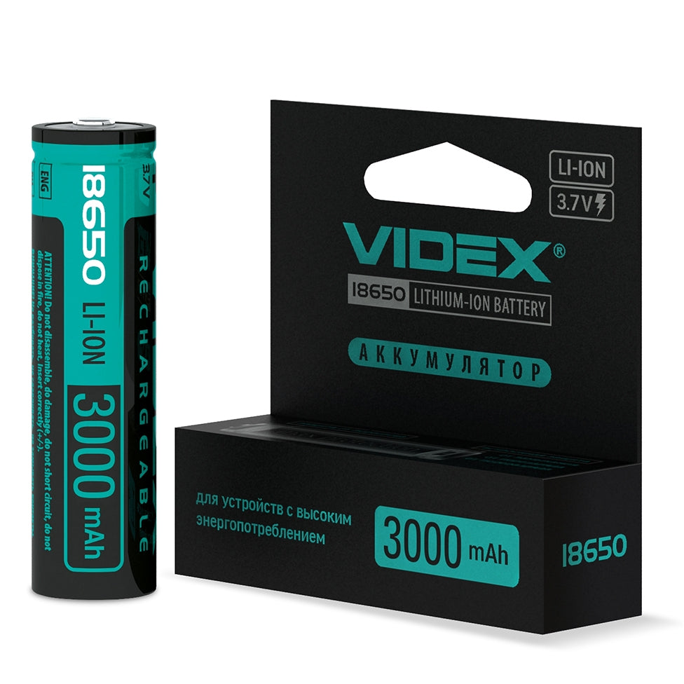 Videx акумулятор Li-Ion 18650 3000mah