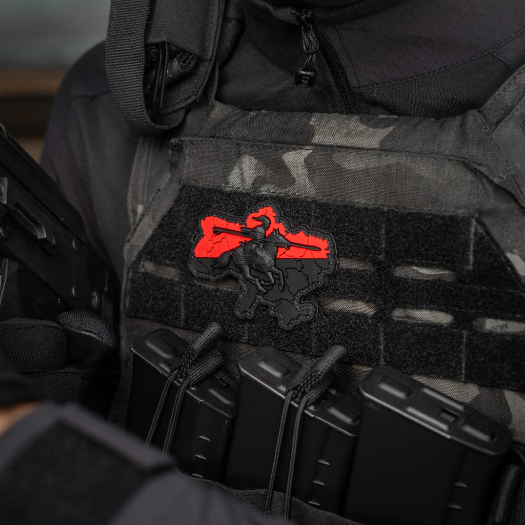 M-Tac нашивка Козацька Україна 3D PVC Red/Black