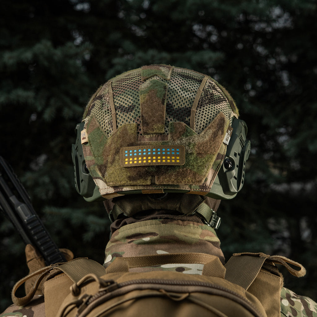 M-Tac нашивка прапор України 25х80 Laser Cut Coyote/Yellow/Blue/GID