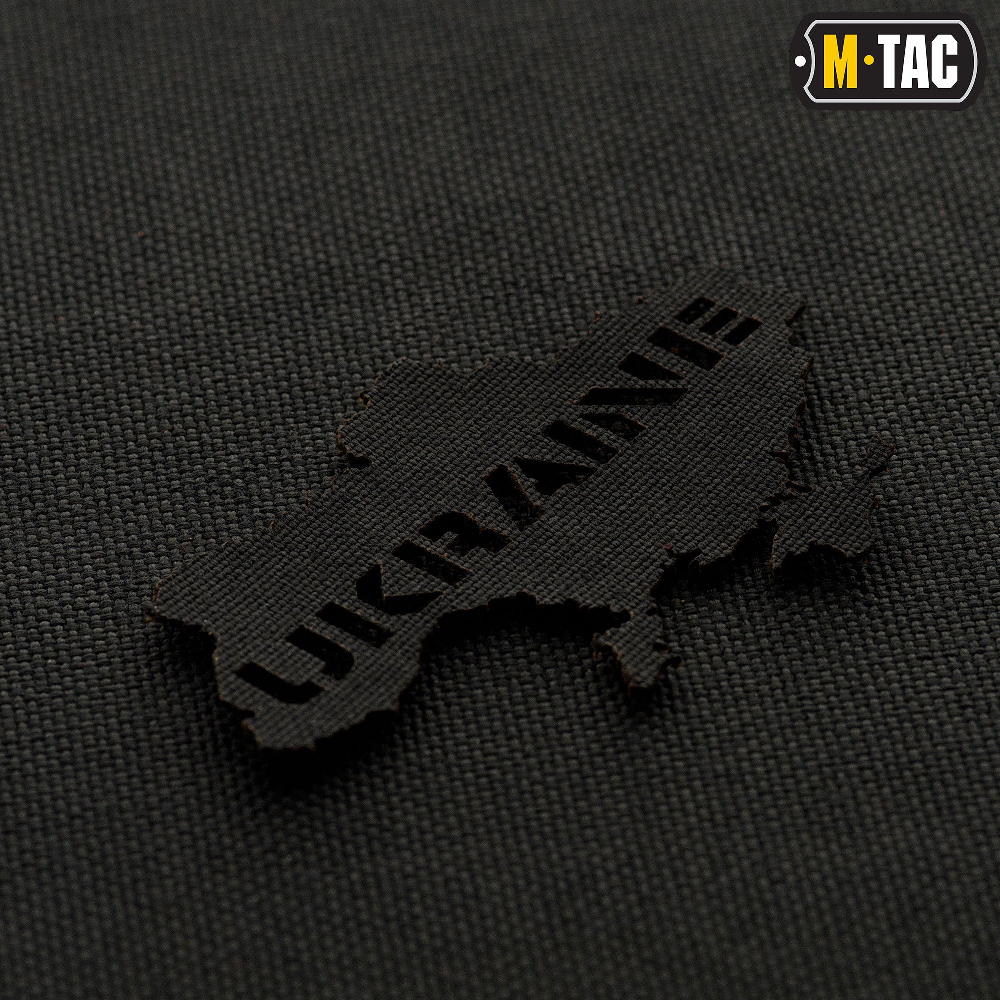 M-Tac нашивка Ukraine (контур) скрізна Laser Cut Black