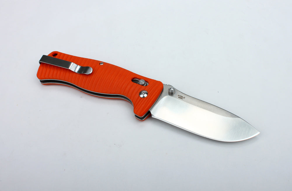 Ніж складаний туристичний Ganzo G720 (9 см) 440C / G10 помаранчевий
