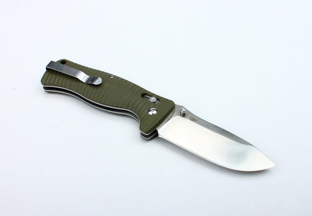 Ніж складаний туристичний Ganzo G720 (9 см) 440C / G10 зелений