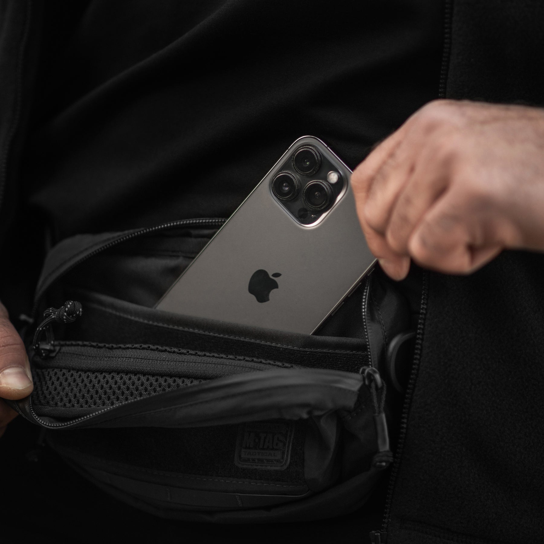 M-Tac сумка City Waist Bag з липучкою Lite-NR Elite Black