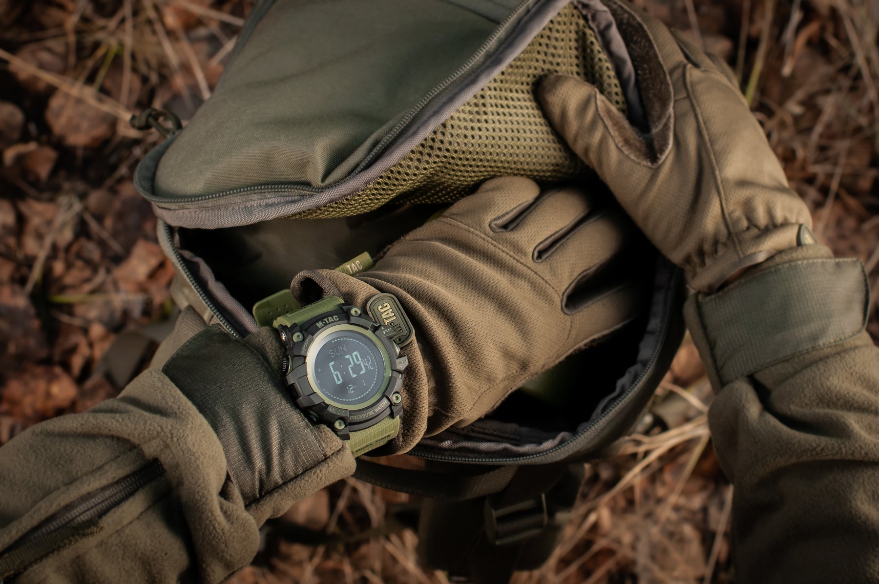 M-Tac годинник тактичний Adventure Black/Olive