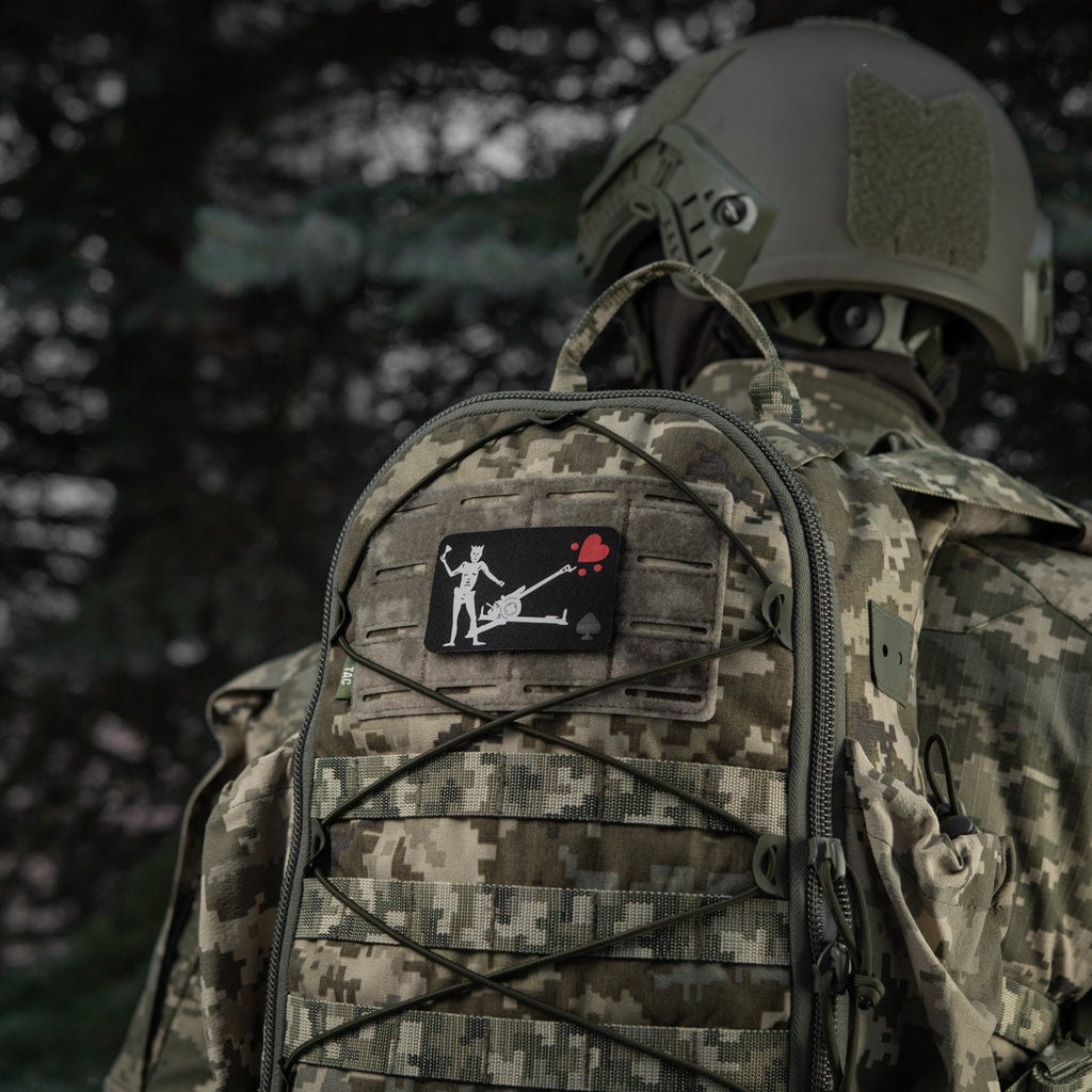 M-Tac нашивка прапор Чорна Борода Д-30 Black