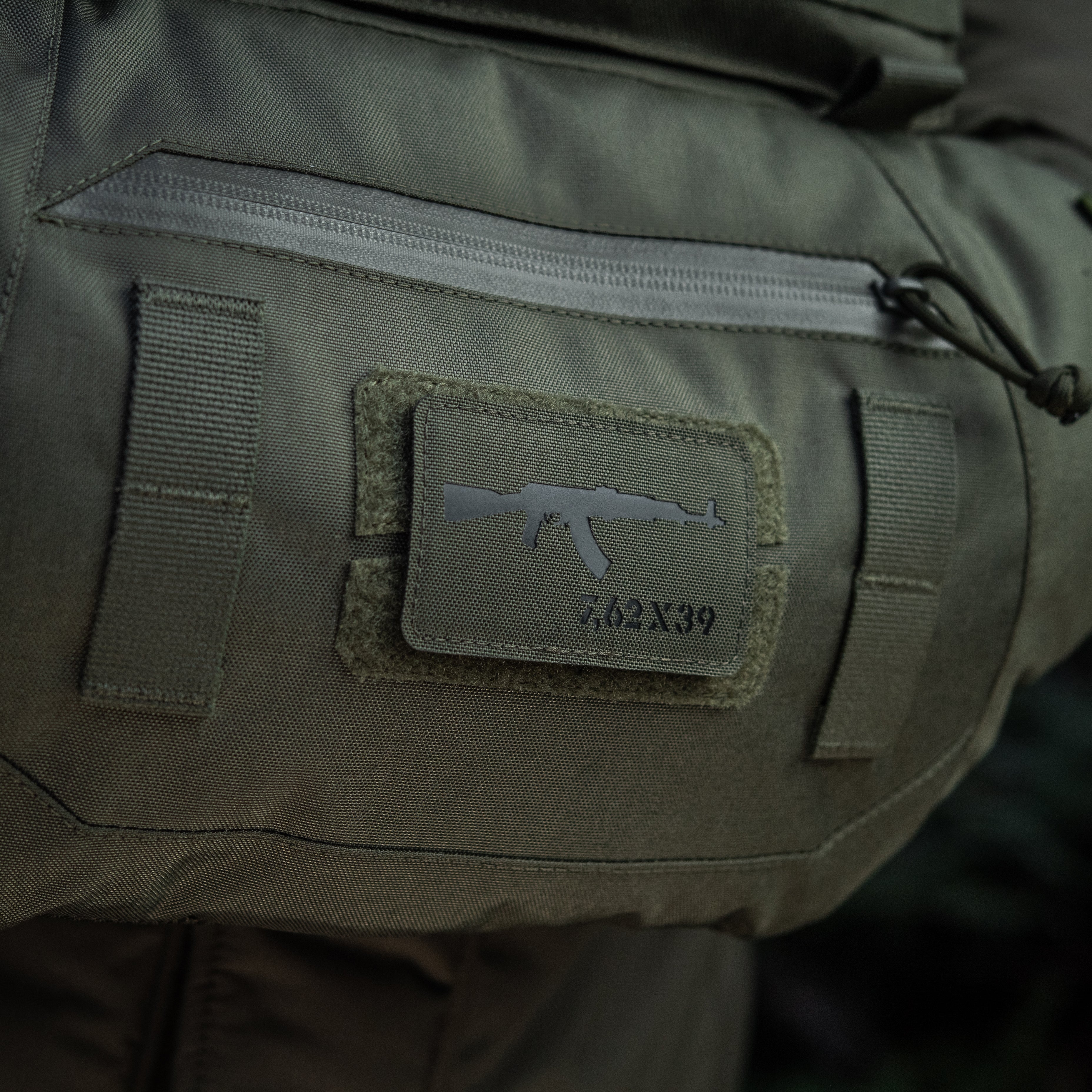 M-Tac нашивка AKM 7,62х39 Laser Cut Ranger Green/Black