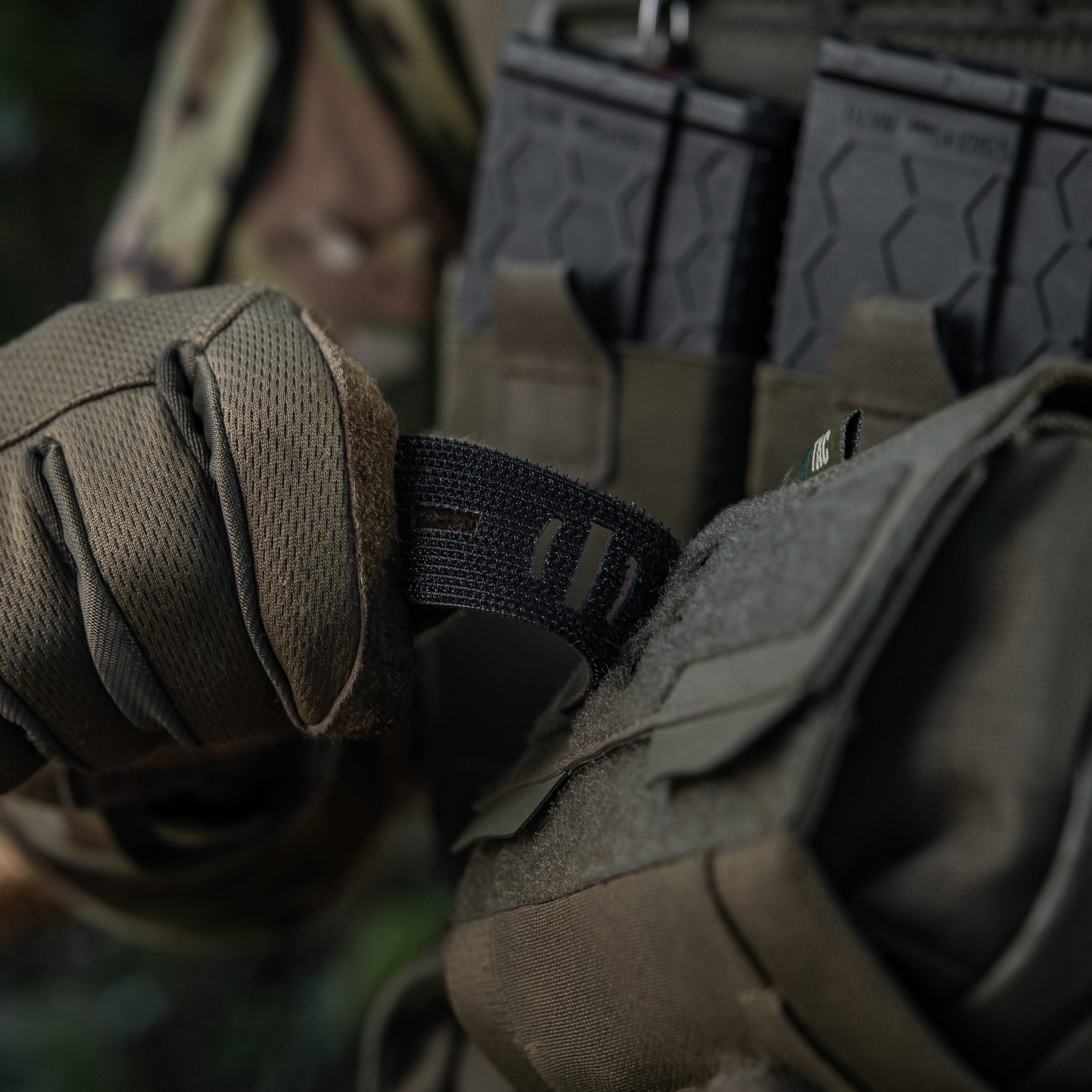 M-Tac нашивка група крові O (I) - наскрізна Laser Cut 25х80 Ranger Green
