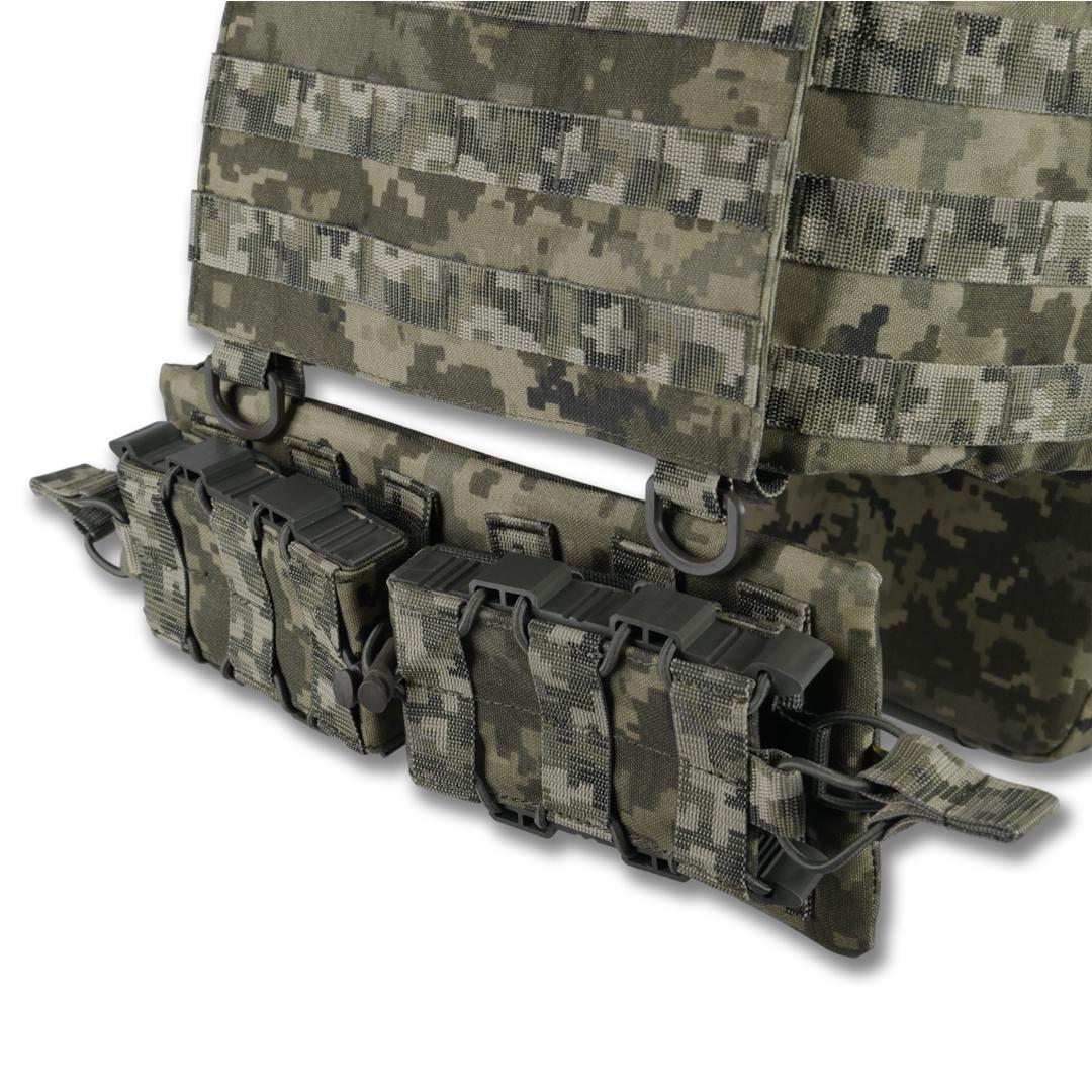 Комплект Плитоноска Kiborg GU Gen.2 з двома підсумками та захистом 1 класу Піксель