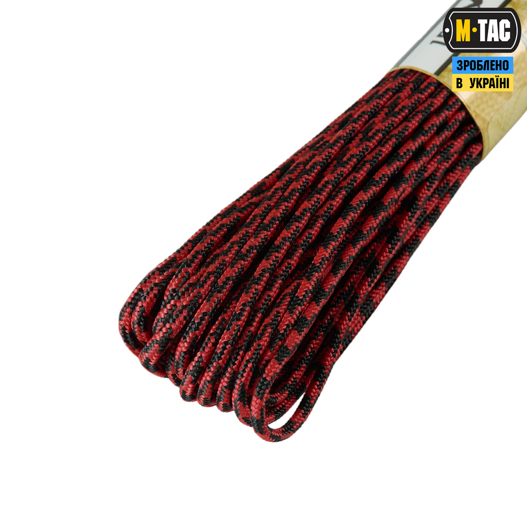 M-Tac паракорд Minicord Black&Red 15м
