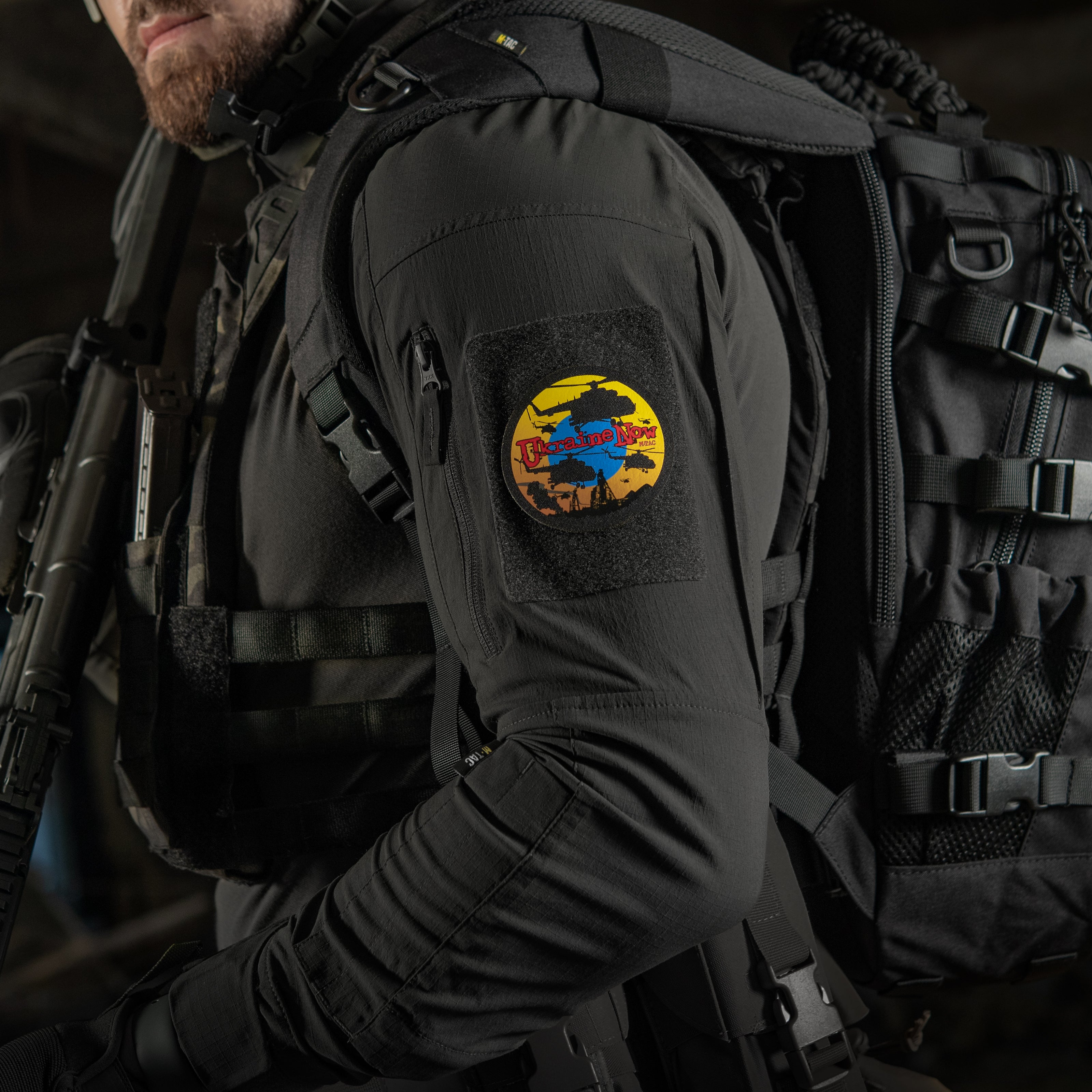 M-Tac нашивка Ukraine Now Black
