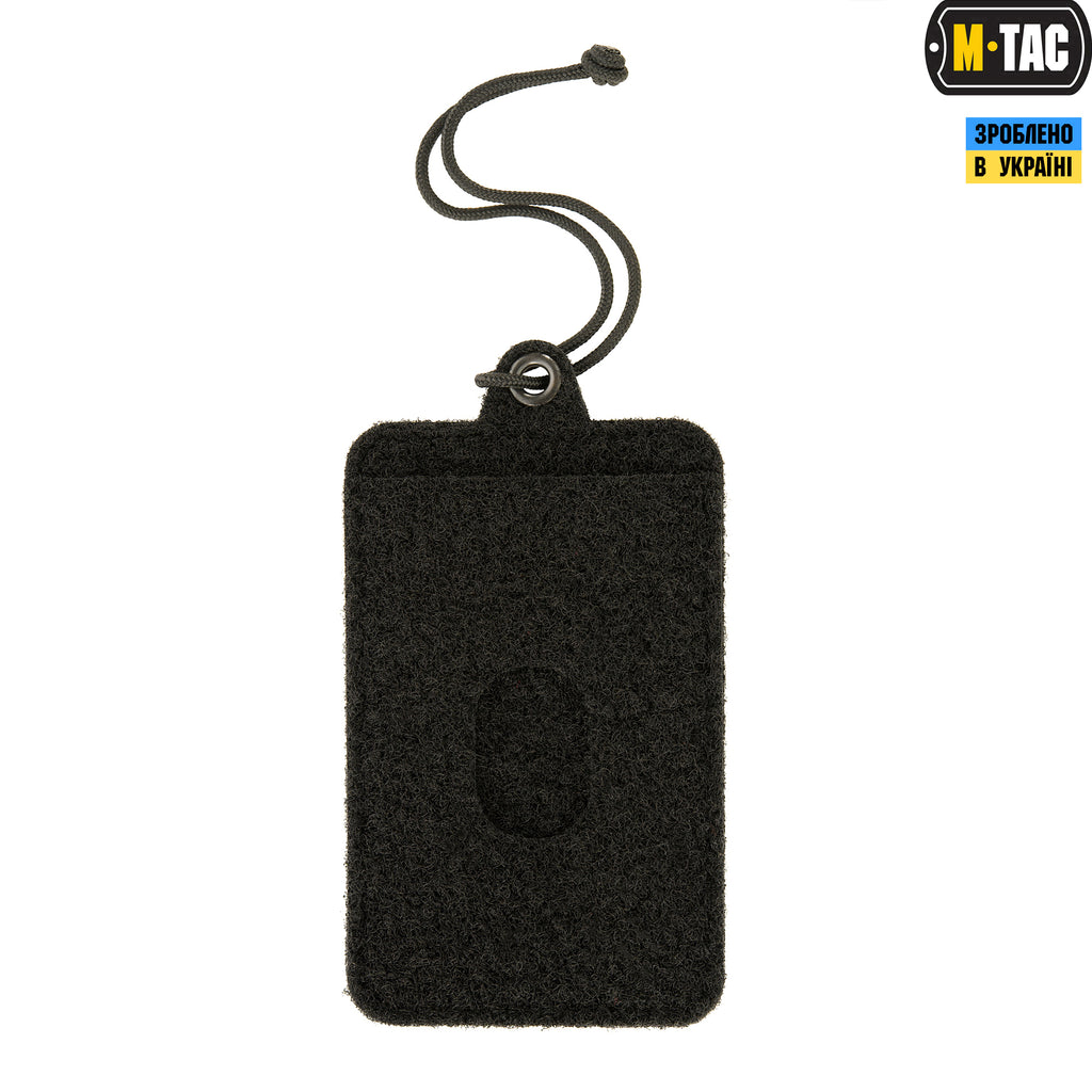 M-Tac панель для нашивок підвісна з кишенею для ID-картки Black