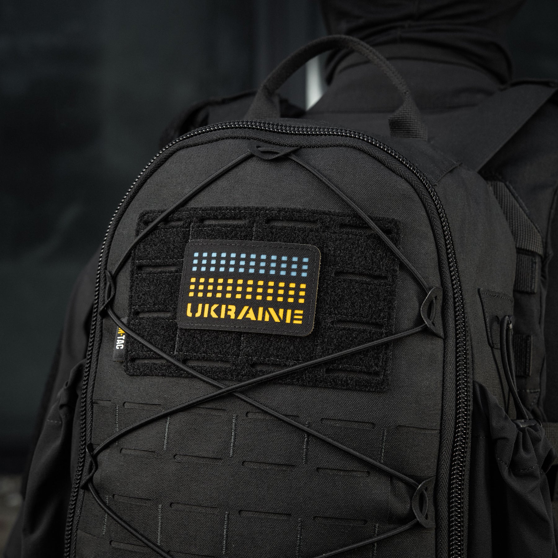 M-Tac нашивка Ukraine Laser Cut Black/Yellow/Blue/GID