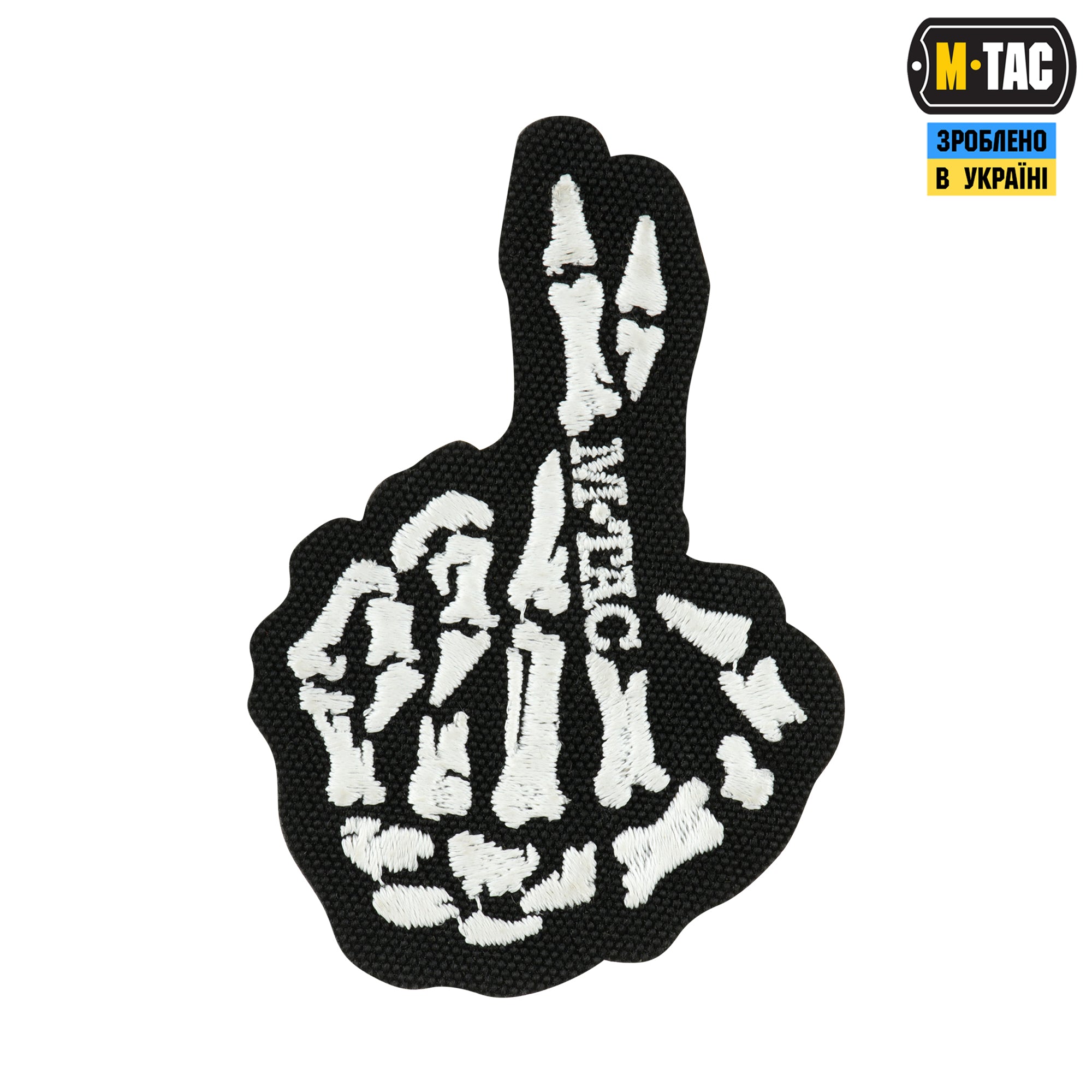 M-Tac нашивка Crossed Fingers (вишивка) Black