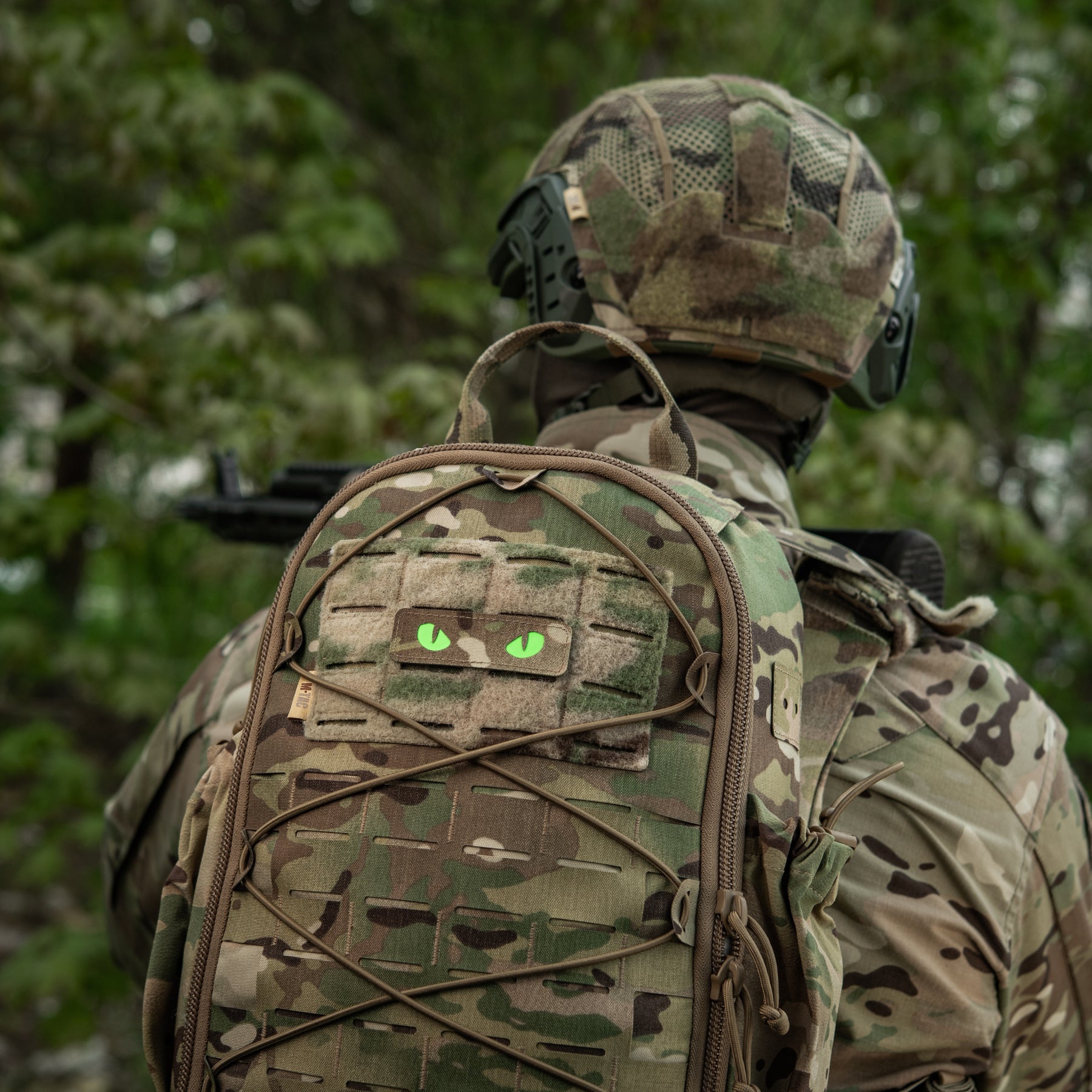 M-Tac нашивка Cat Eyes Laser Cut Multicam/Green/GID