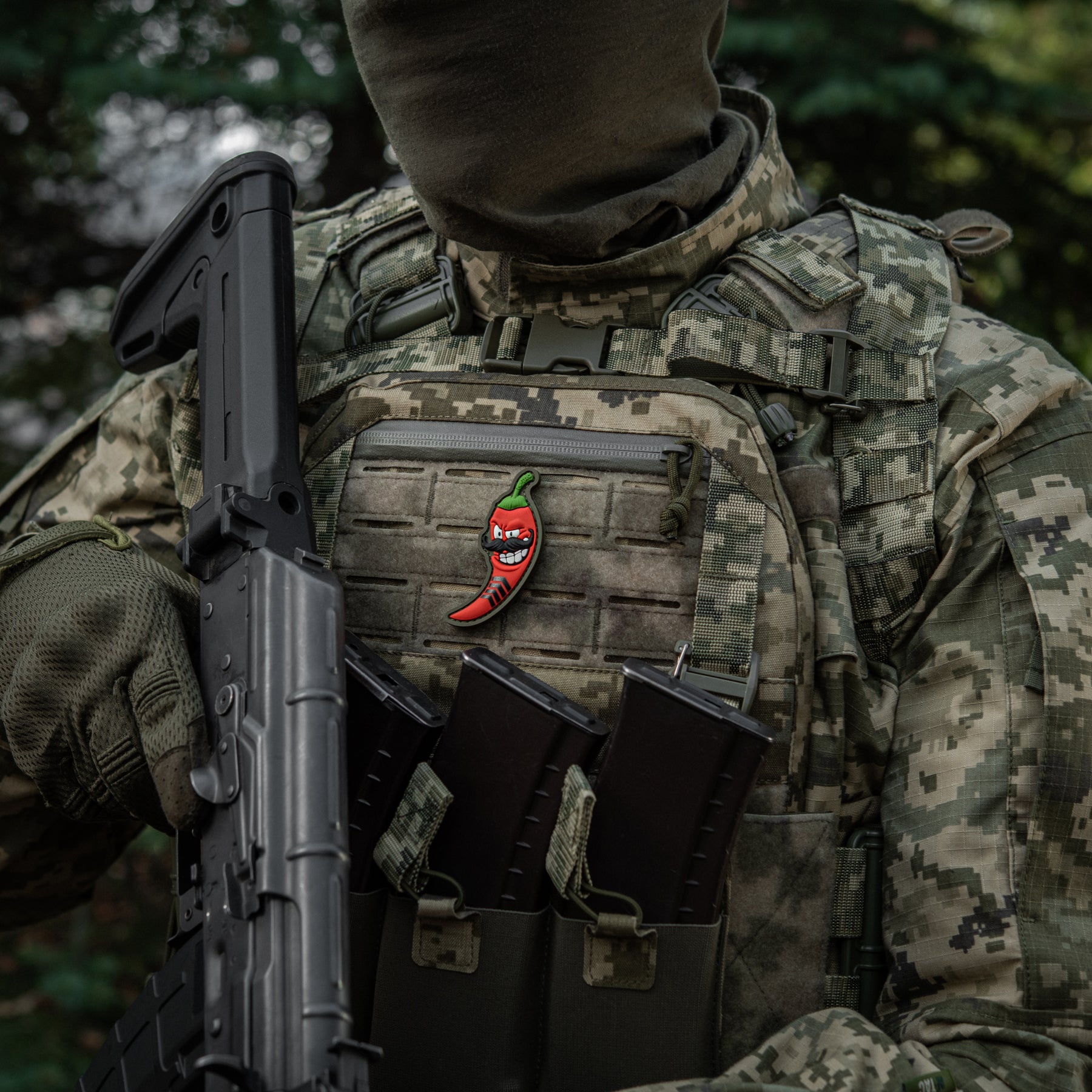 M-Tac нашивка Перчик 3D старший сержант (PVC)