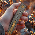Ніж складаний туристичний Ruike P878-AK, (8.7 см) 14C28N / 6063Aluminum сірий