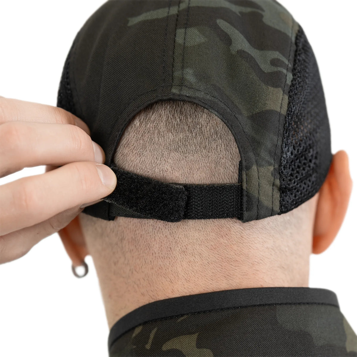 Бейсболка 5Panel Mesh Tactic Twill Black Multicam